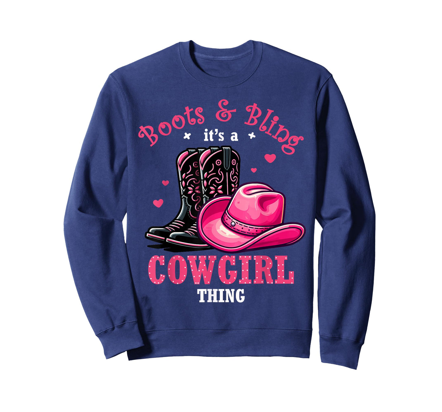 Boots And Bling Its a Cowgirl Thing Western Country Life T-Shirt