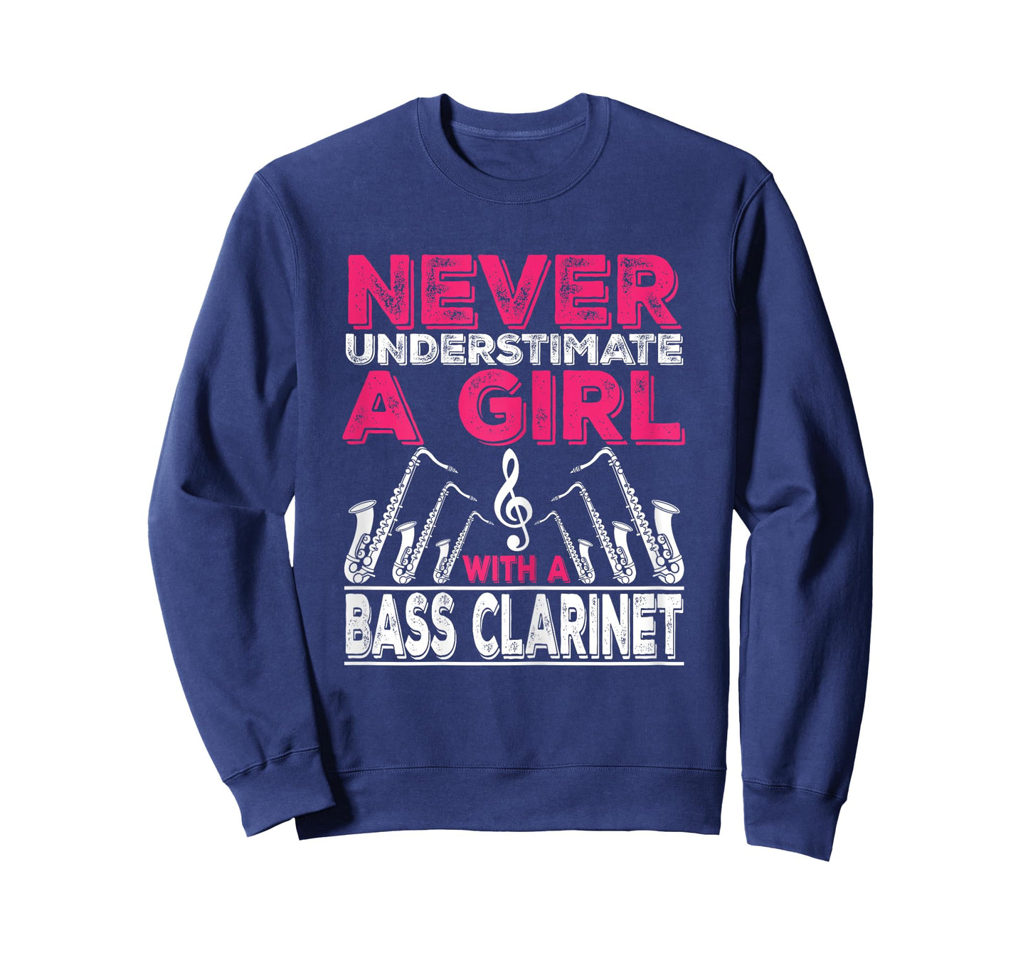Never Underestimate A Girl With A Bass Clarinet T-Shirt