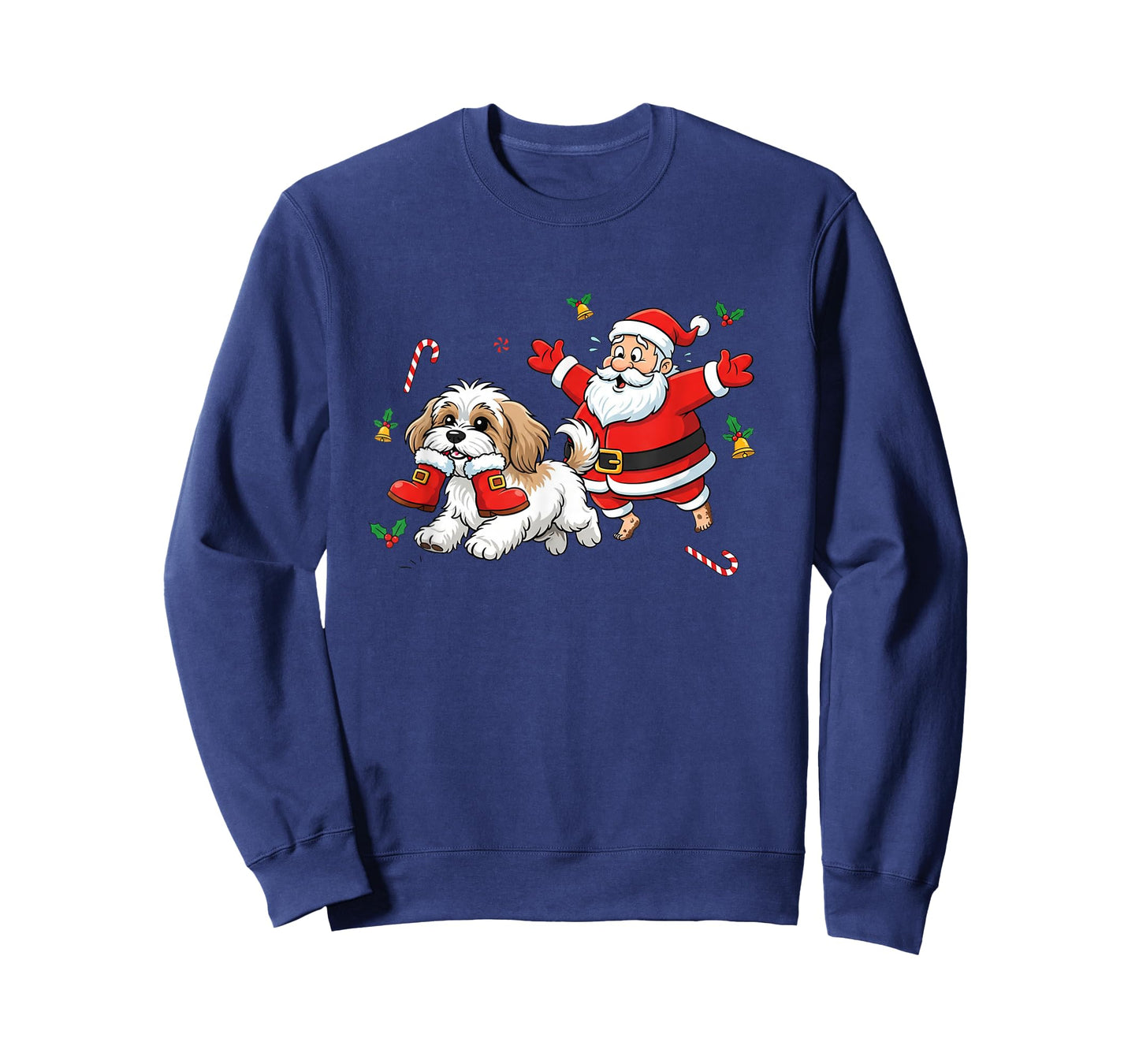 Funny Havanese Santa Claus Boots Christmas Womens Mens Kids T-Shirt