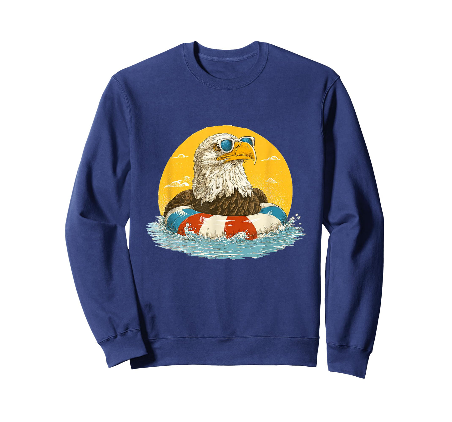 Funny Pool Ring Eagle with Shades Costume for Boys and Girls T-Shirt