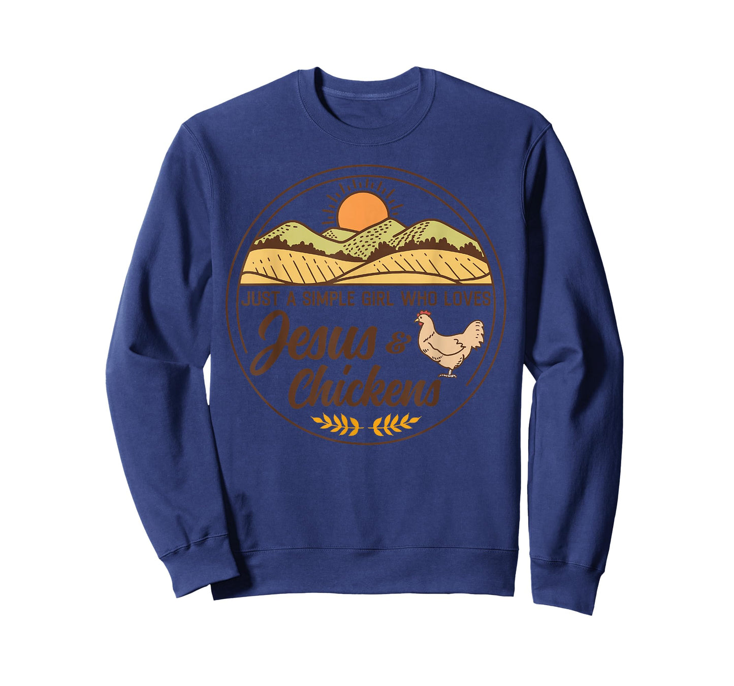 Just A Simple Girl Who Loved Jesus And Chickens Christian T-Shirt