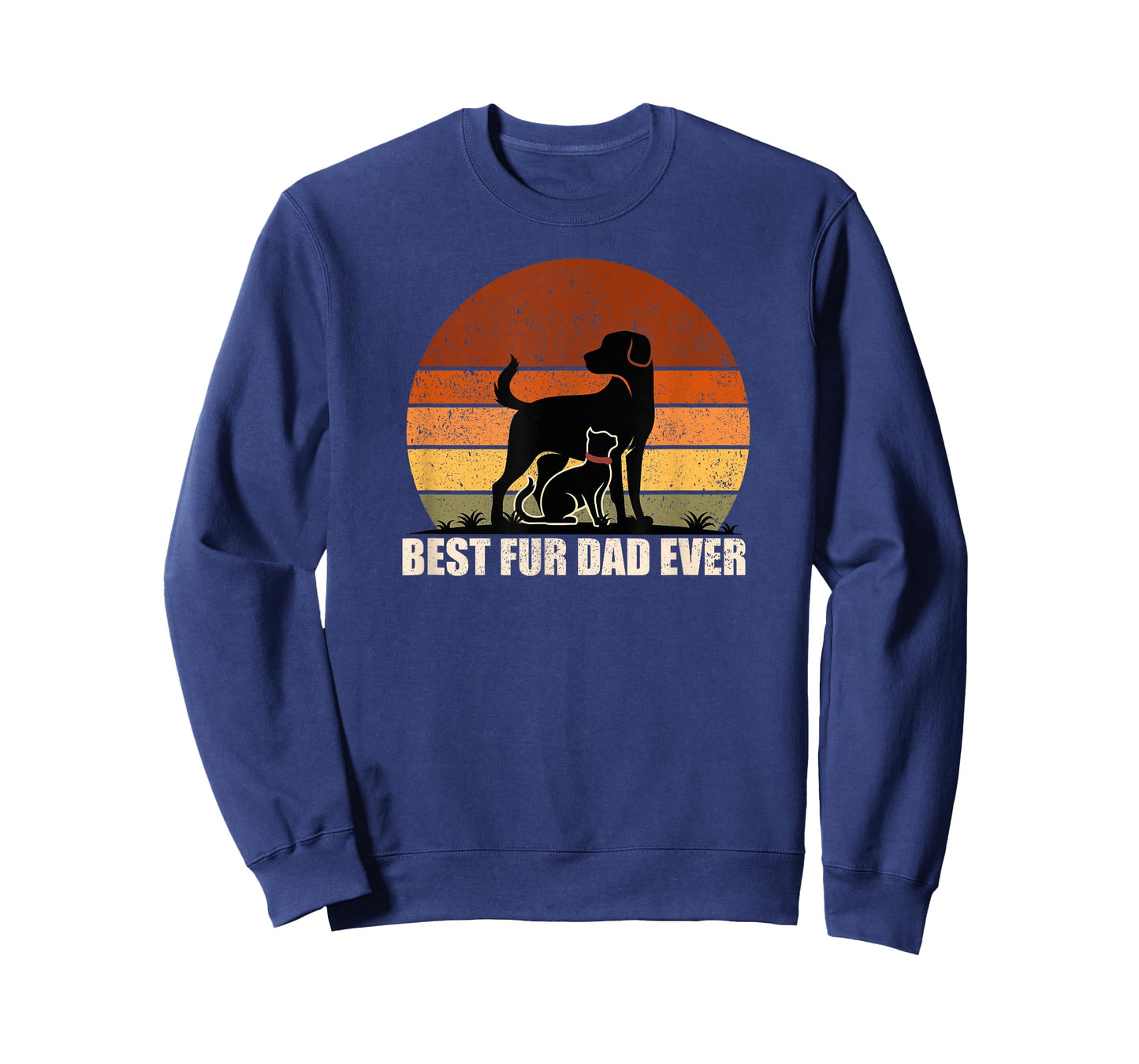 Funny Vintage Retro Best Fur Dad Ever for Dog And Cat Owner Men Women Kids T-Shirt
