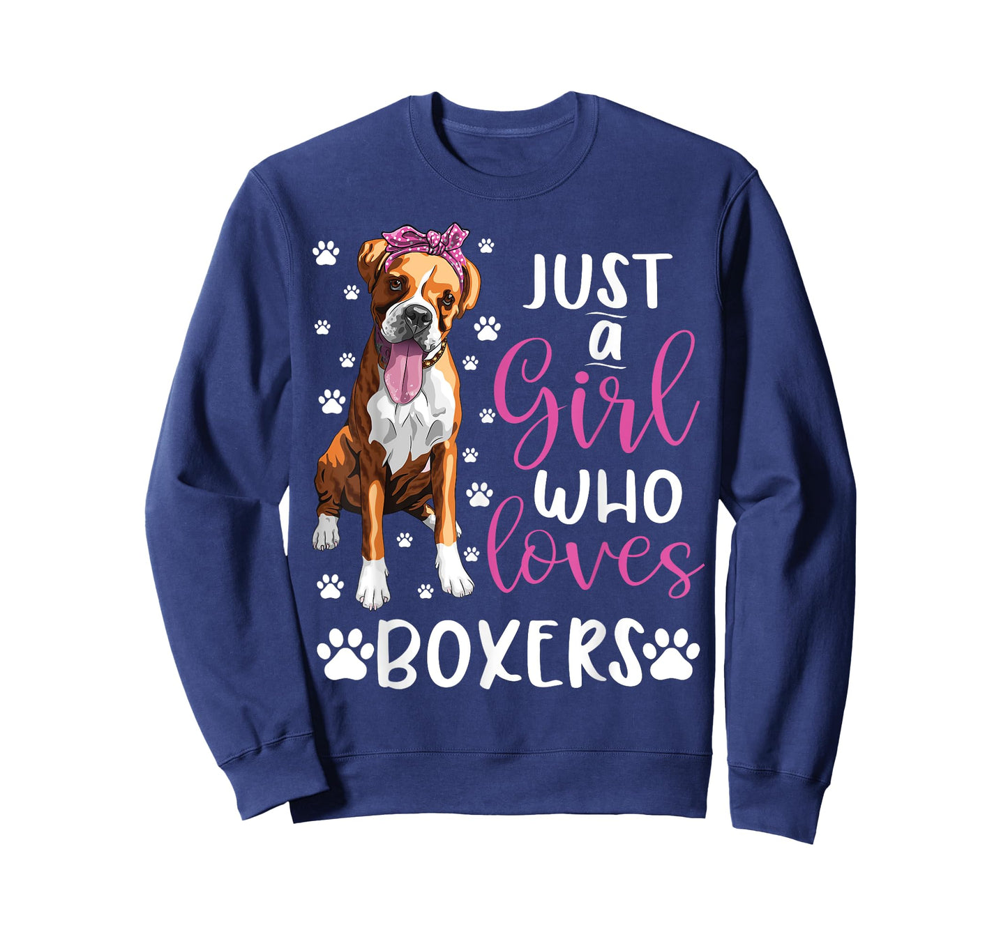 Boxer Just A Girl Who Loves Boxers Dogs Lover girls Gift T-Shirt