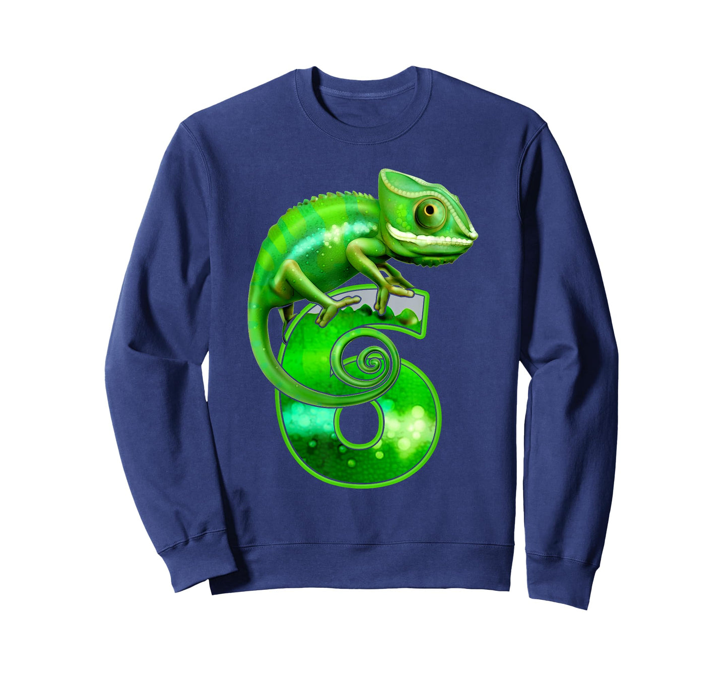 Kids 6 Years Old Lizard 6th Birthday Party Chameleon T-Shirt