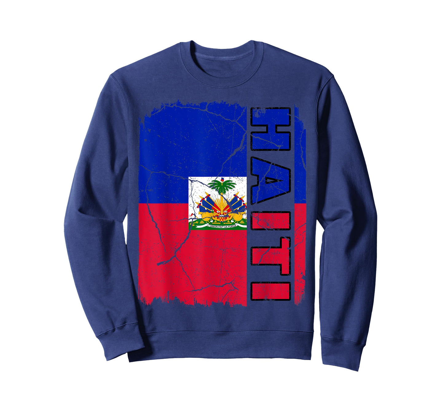 Vintage Haitian Flag Haiti Pride Roots Heritage Gift T-Shirt