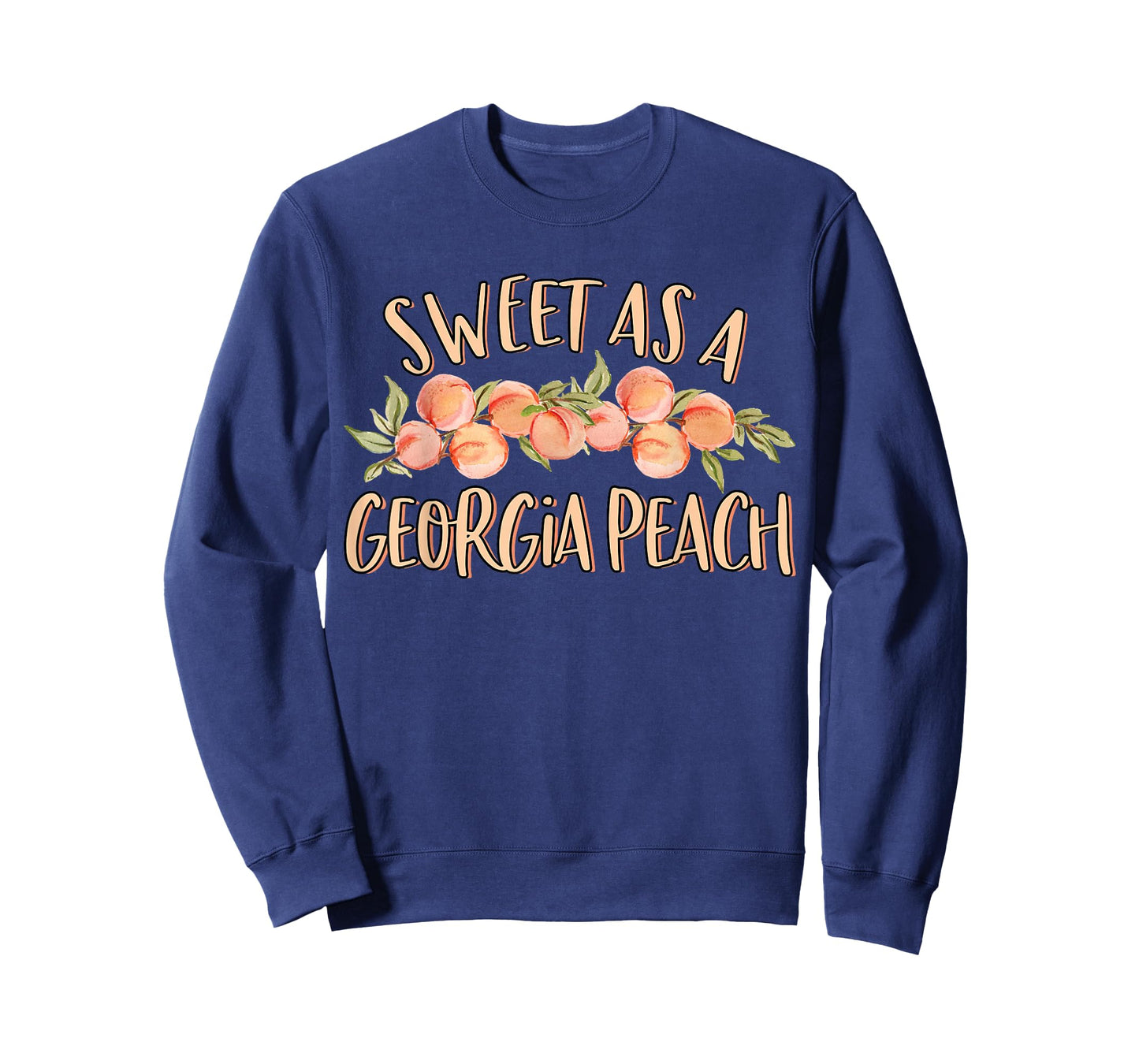 Sweet As A Georgia Peach Cute Funny Southern Georgia Girl T-Shirt