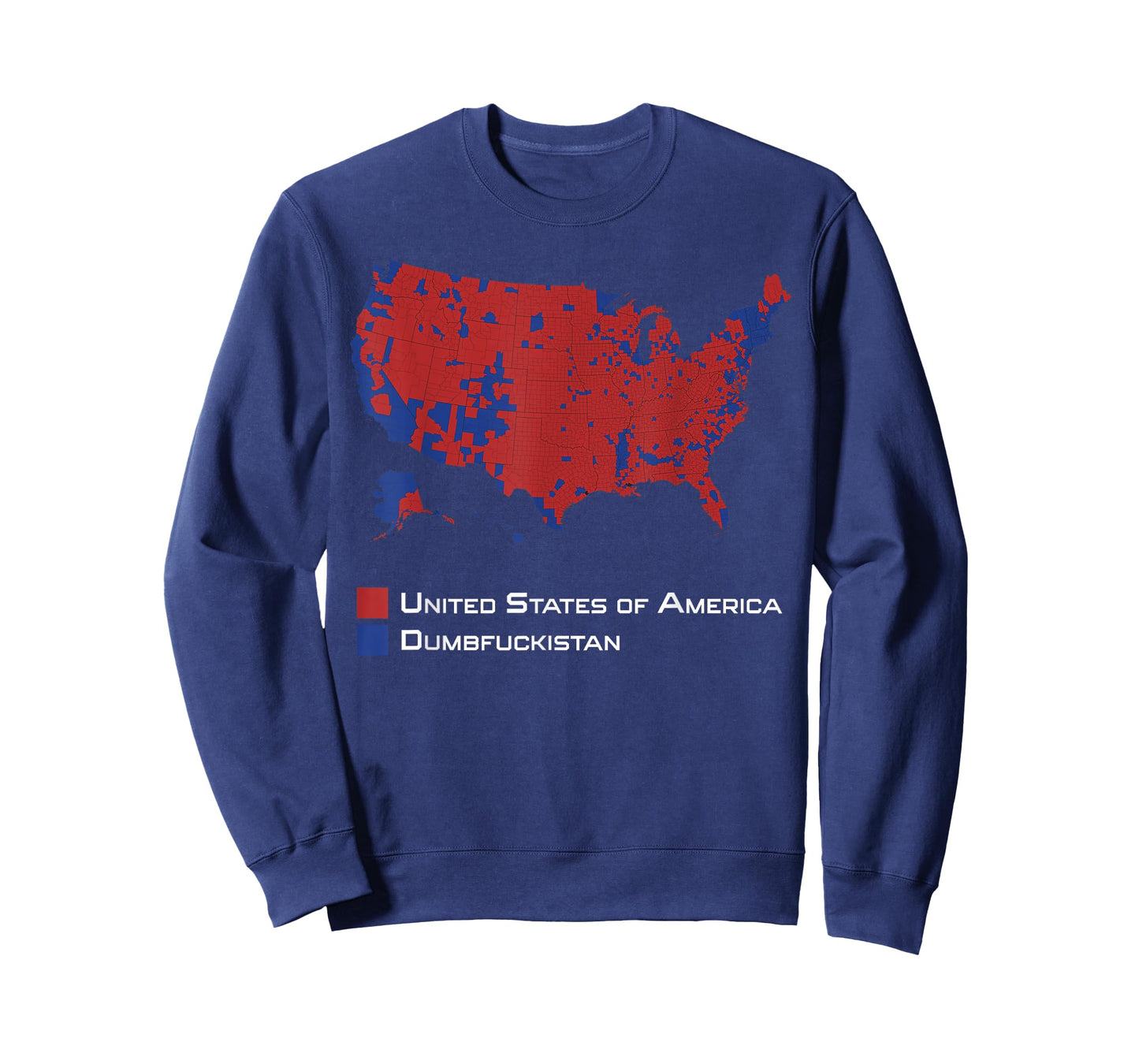 Election Map 2024 United States of America Dumbfuckistan T-Shirt