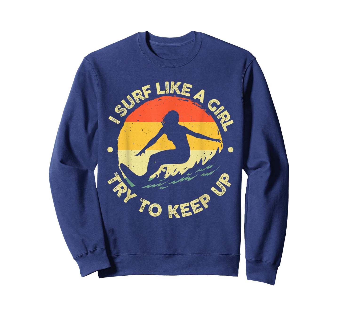 Best Surfing Art for Girls Women Beach Surfer Surfing Lover T-Shirt