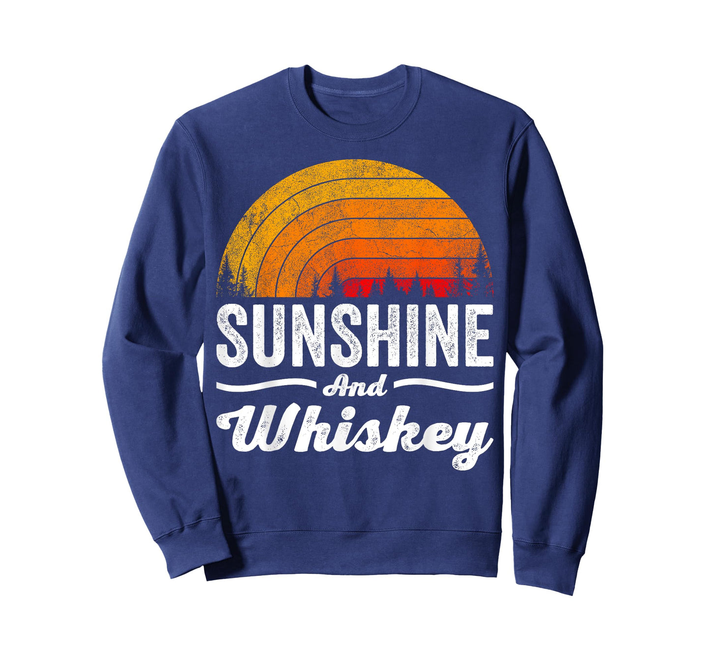 Sunshine and Whiskey Shirt Vintage Retro Funny Beach Summer T-Shirt
