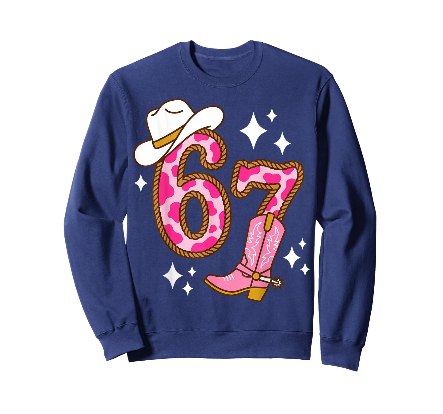 Western Cowgirl 67 Rope Pink Boot Hat Country T-Shirt