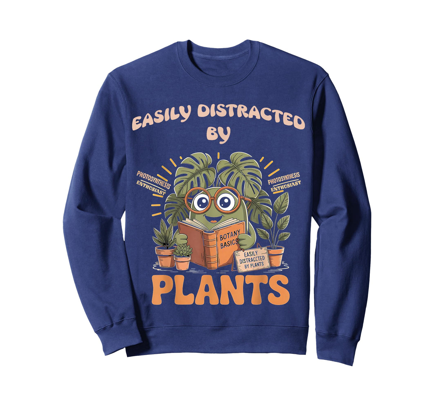 Easily Distracted By Plants Funny Photosynthesis Plant Nerd T-Shirt