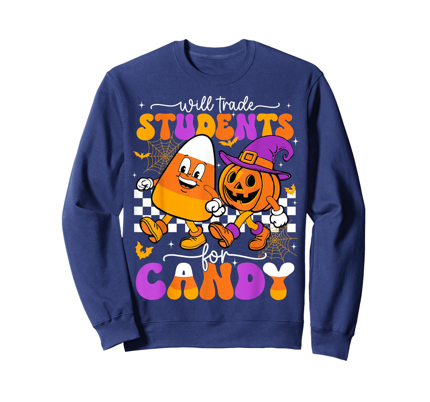 Will Trade Students For Candy Funny Teacher Halloween T-Shirt