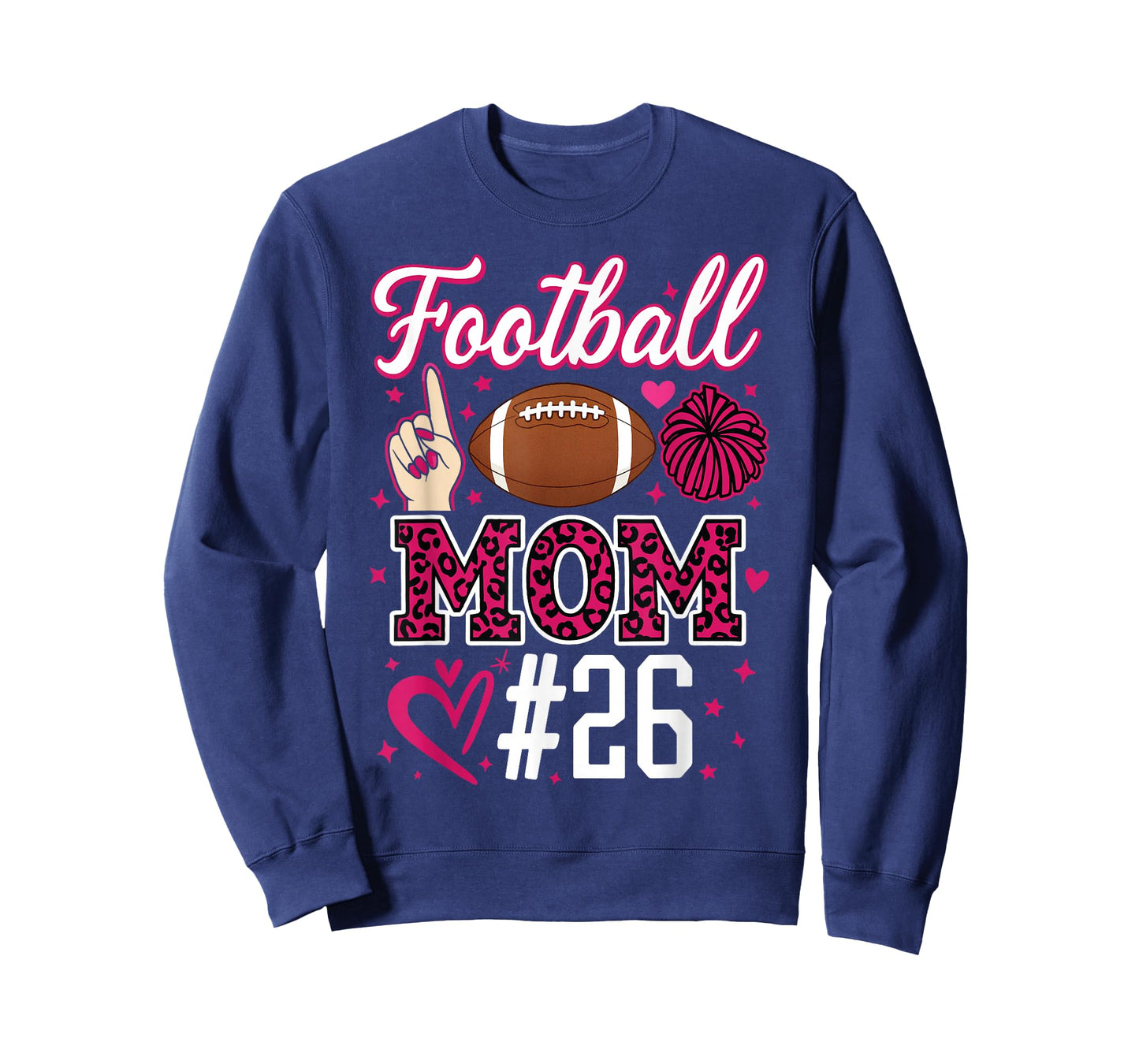Football Mom #26 Funny Mother Woman Supporter Girl Son Fan T-Shirt