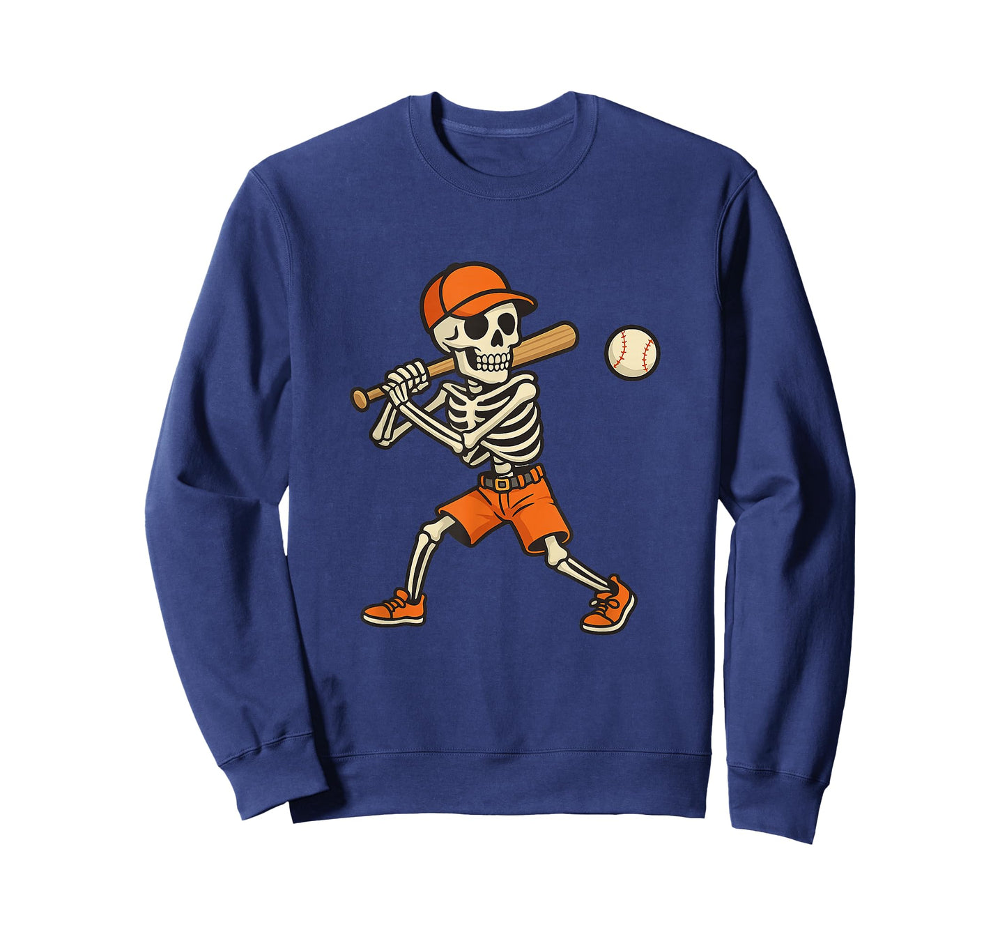 Halloween Baseball Skeleton Batter, Spooky Slugger Fall Ball T-Shirt