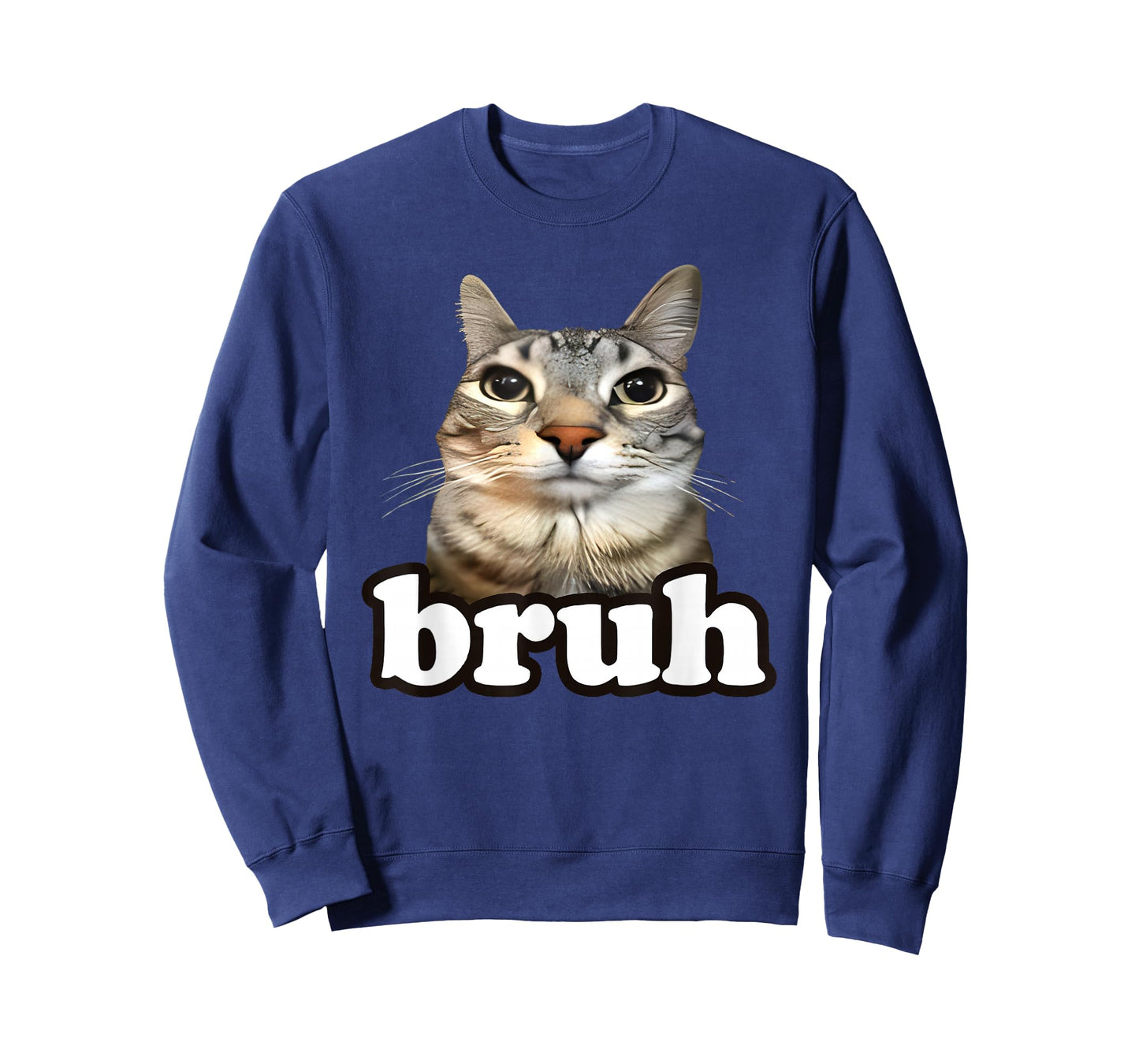 Funny Cat Bruh Meme Hilarious Kitten Lover Men Women Kids T-Shirt