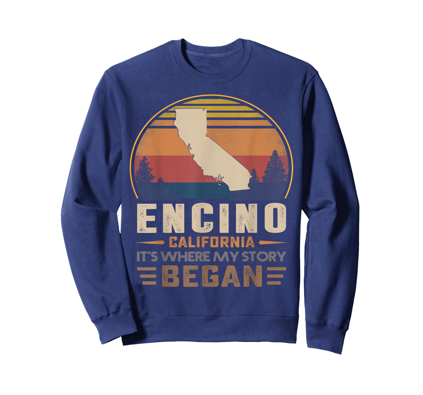 Vintage Encino California Hometown My Story Began T-Shirt
