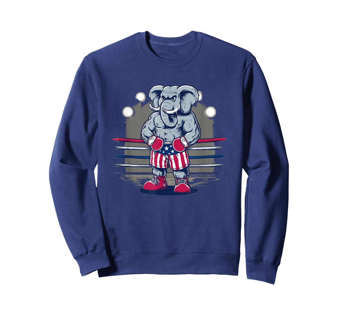 Nice Elephant in USA Shorts for Boxing Sport Lovers T-Shirt