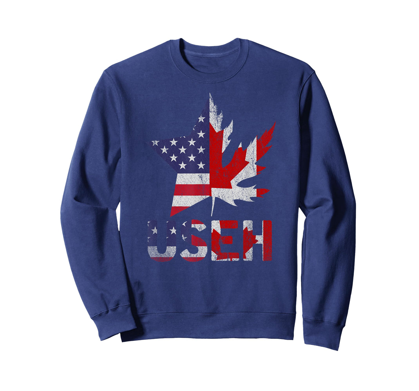 USEH Patriotic USA Star Canadian Maple Leaf Canada T-Shirt