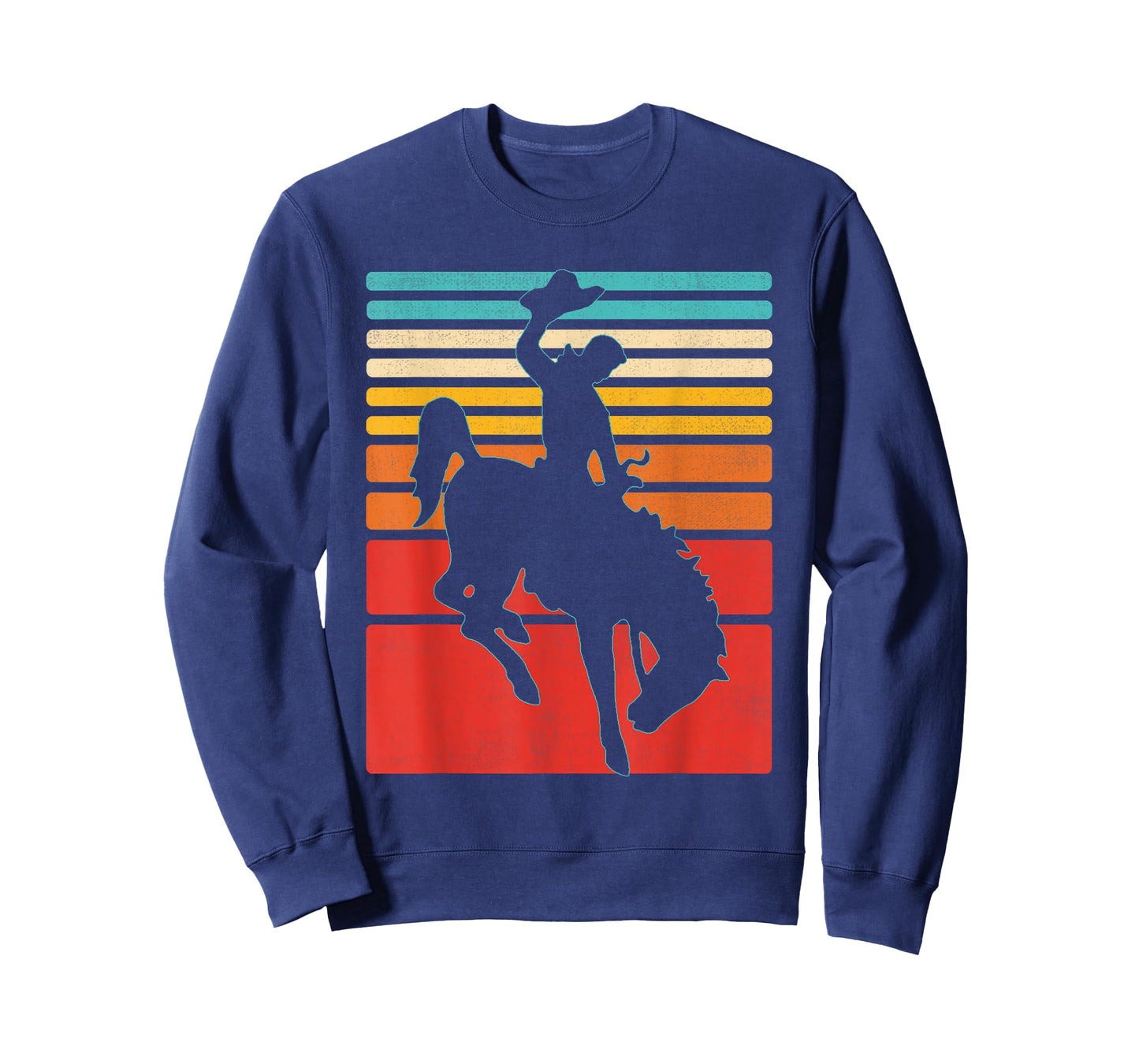 Rodeo Bucking Bronco Horse Retro Style T-Shirt