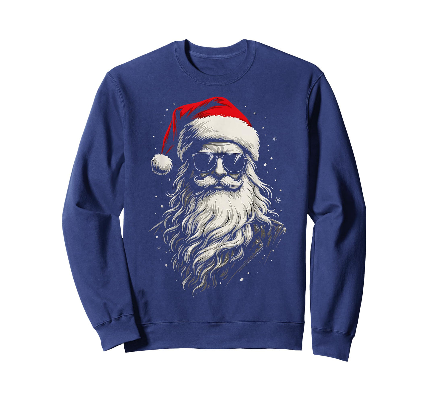 Cool Santa Clause Christmas Funny Santa Sunglasses Men Boys T-Shirt