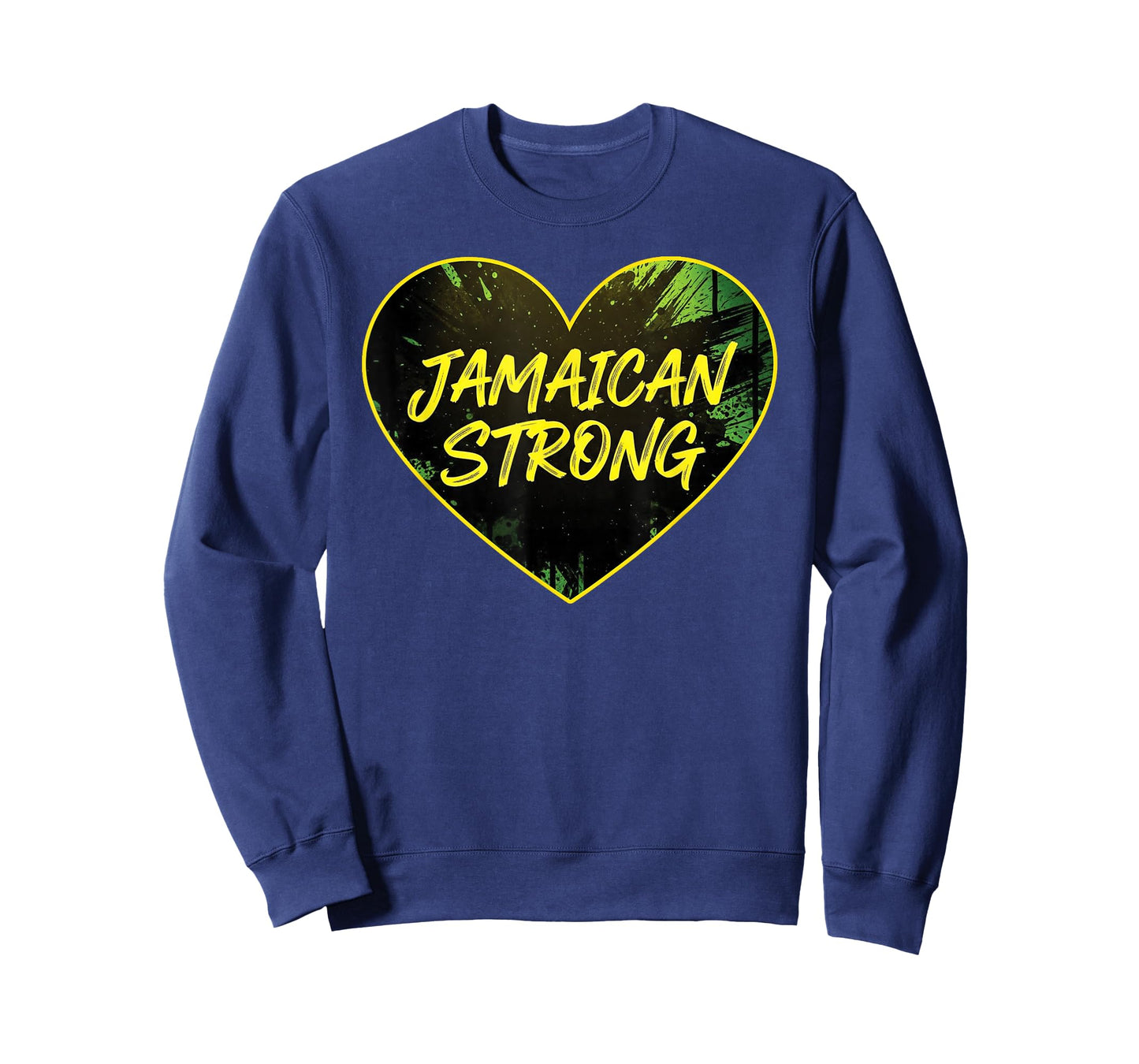 Jamaica Strong Shirt Watercolor Love Heart Pride Design T-Shirt