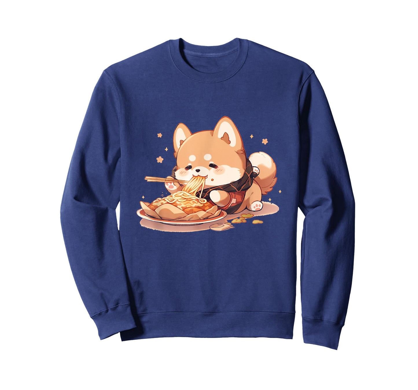 Kawaii Cute Anime Shiba Inu Dog Otaku Japanese Ramen Noodles T-Shirt
