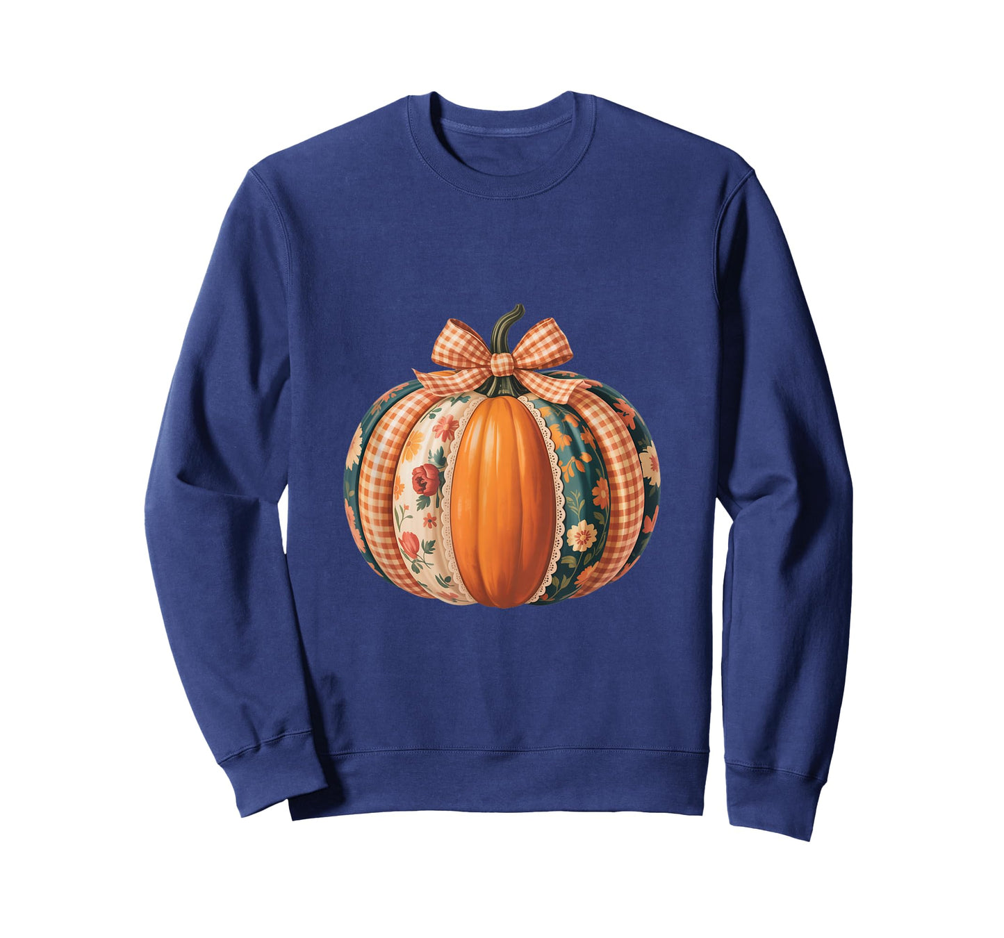 Floral Pumpkin Decor Fall and Halloween Lovers T-Shirt