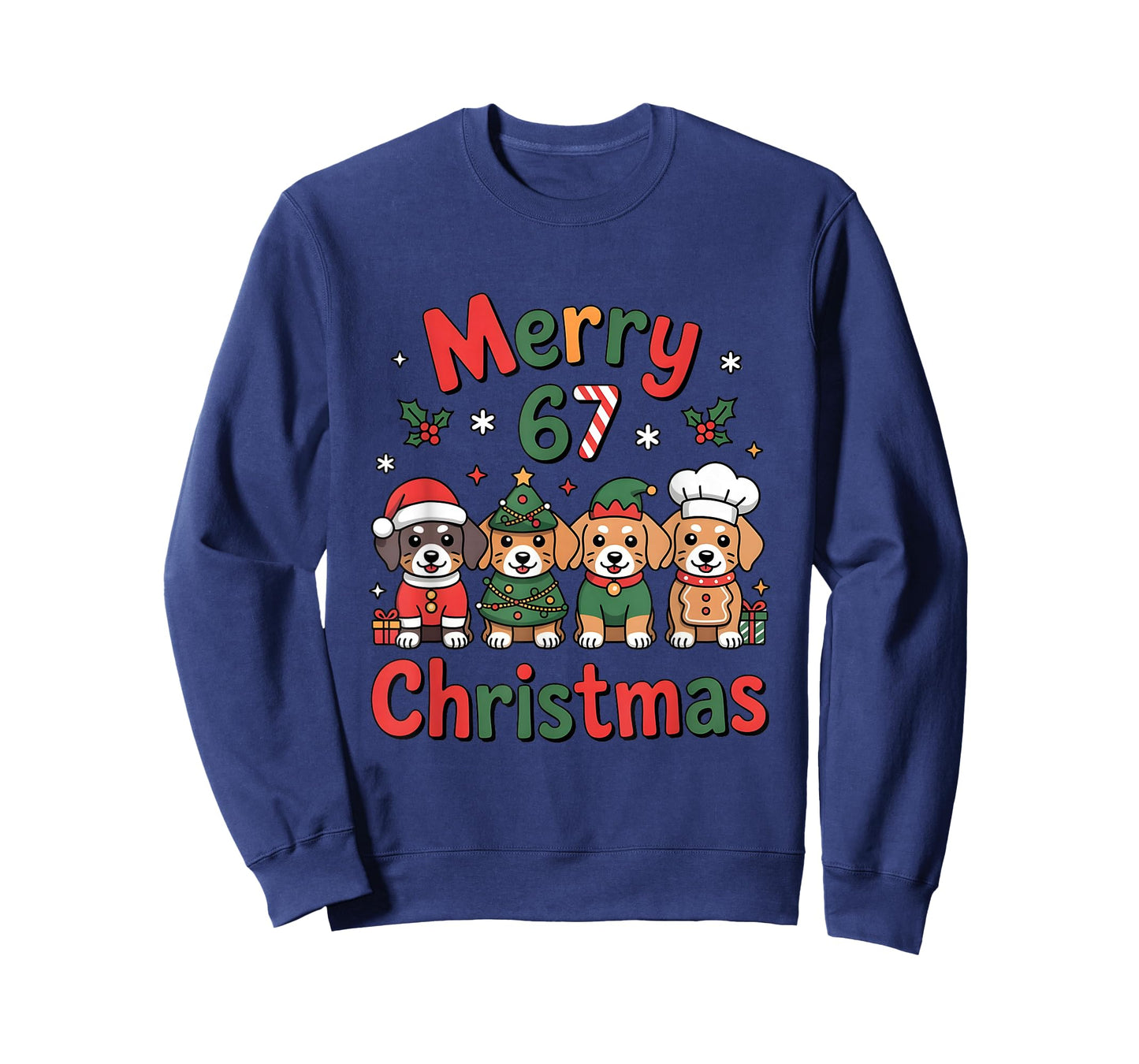 Cute Dachshund Christmas Design Funny Holiday Dog Art T-Shirt