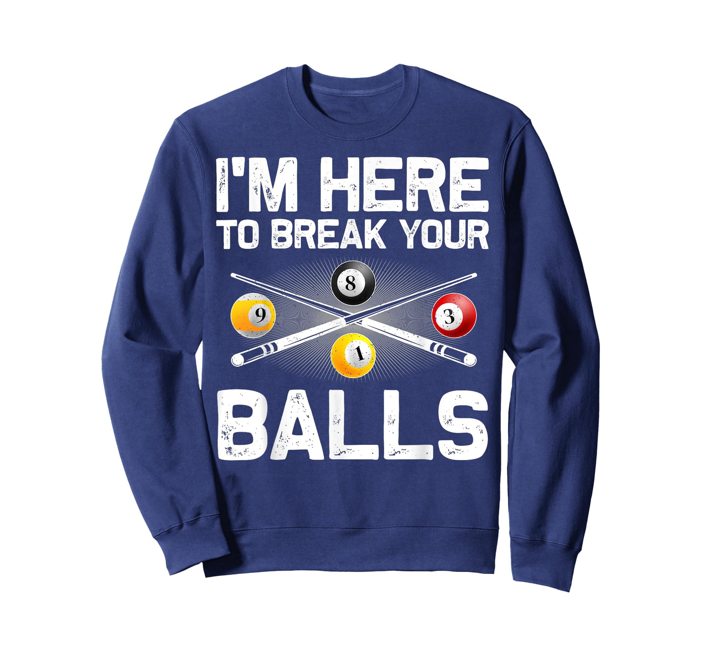 Funny Billiards Art For Men Women Billiard Lover Pool Player T-Shirt