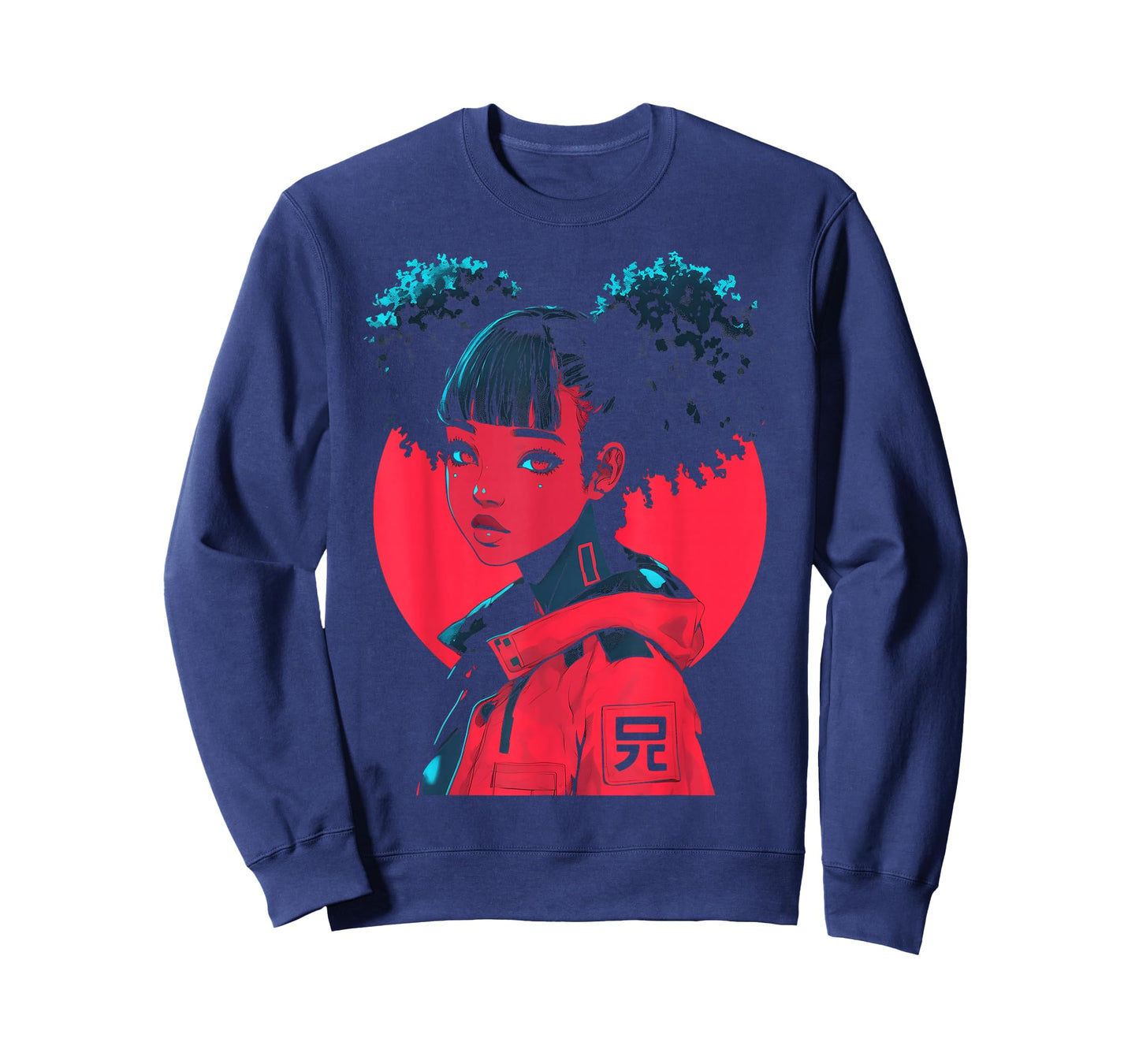 Harajuku Cyberpunk Black Girl Anime Manga Waifu Japanese T-Shirt