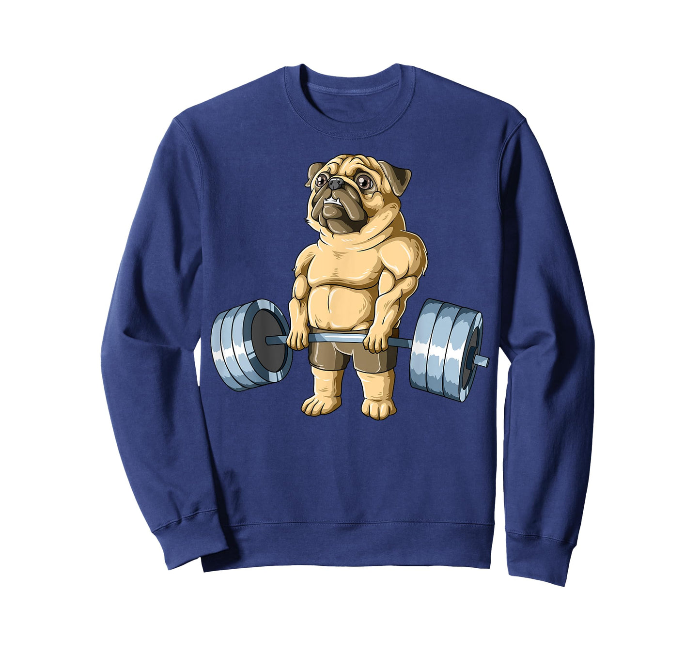 Weightlifting Pug Deadlifting Pug Powerlifting Workout Gym T-Shirt