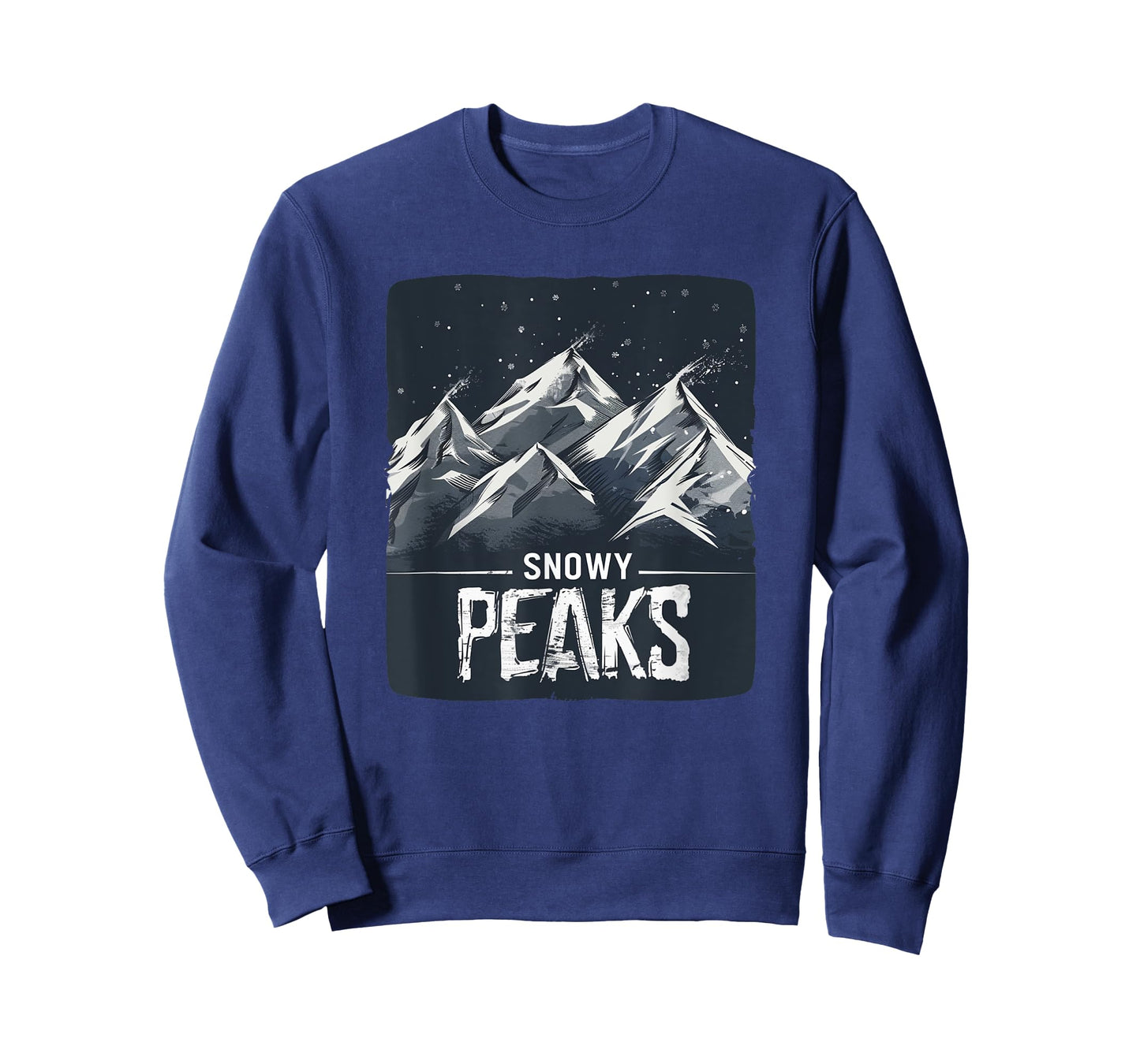 Snowy Peaks Adventure Logo for a Frozen Getaway T-Shirt