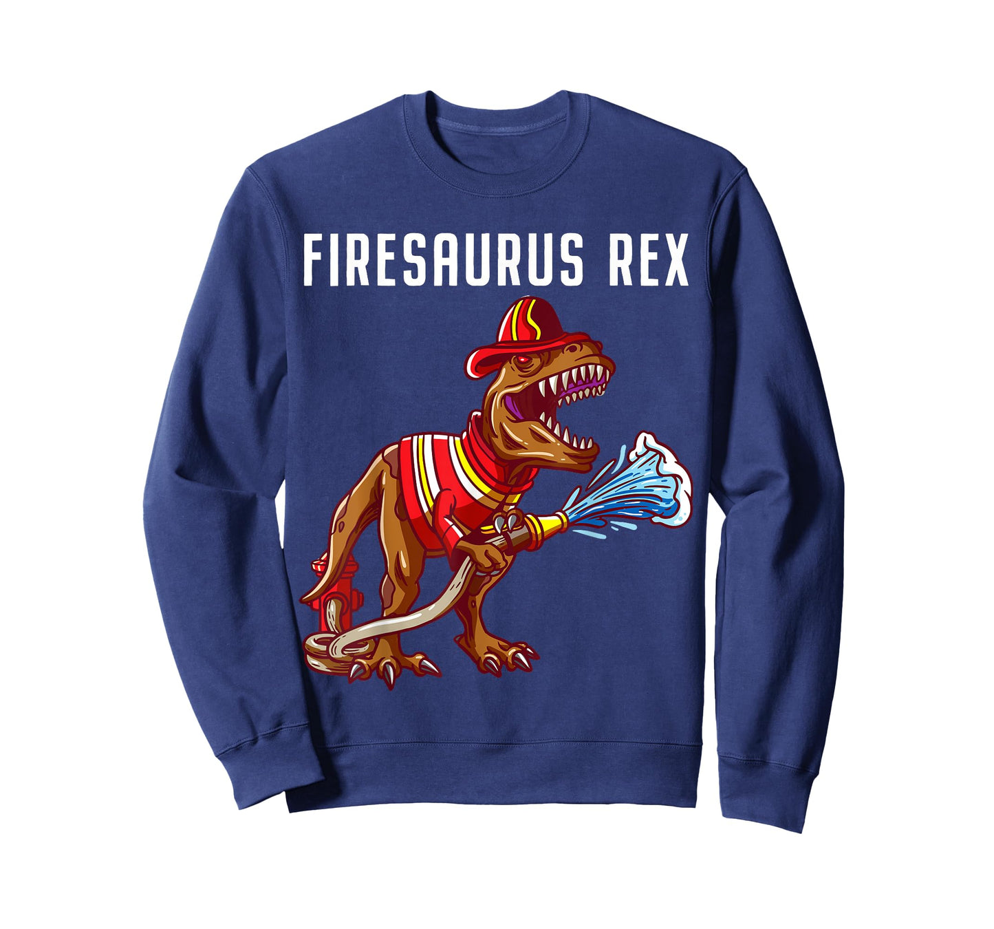 Firefighter T Rex Dinosaur Kids Gifts For Fireman Boys T-Shirt