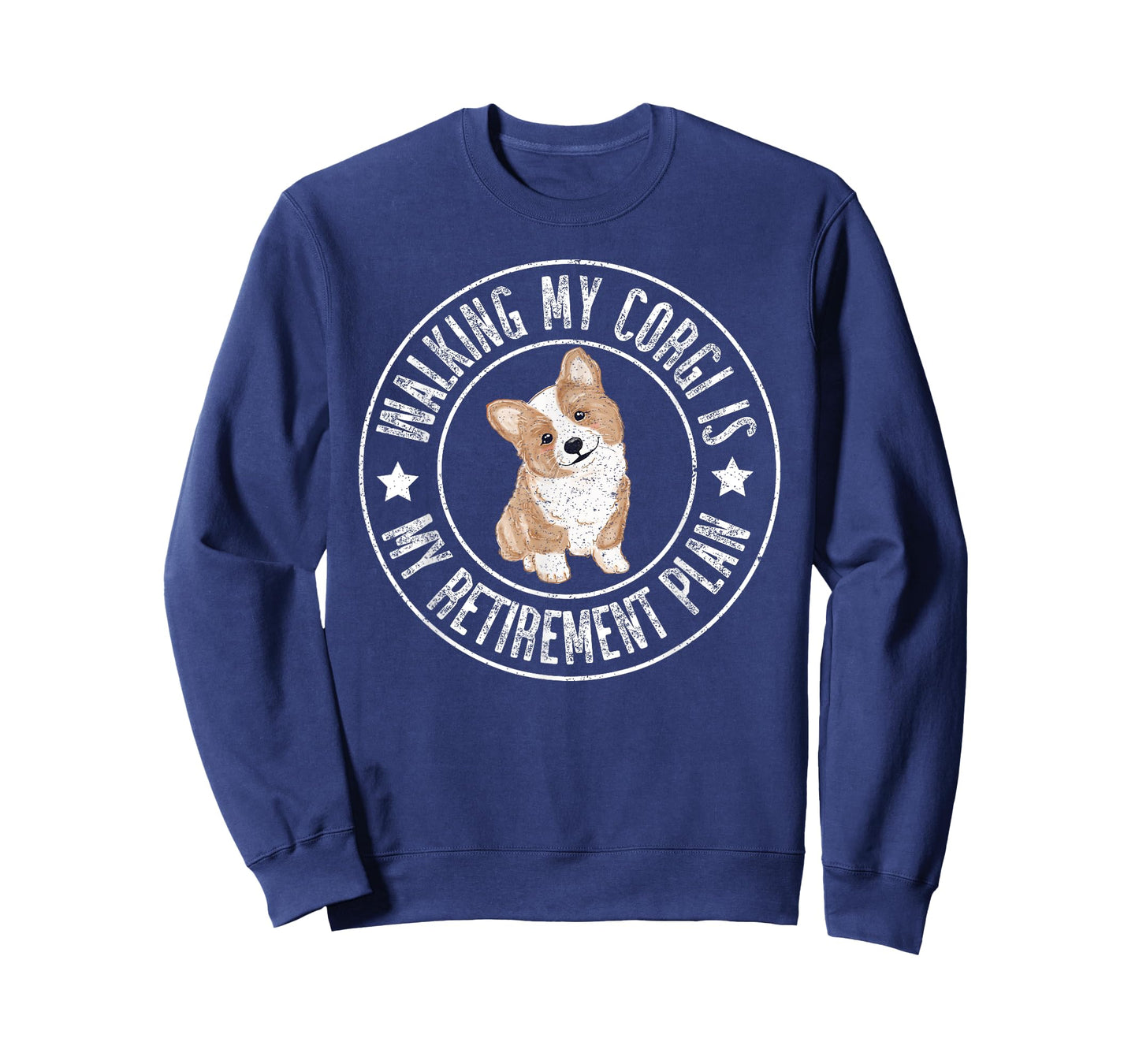 Funny Retired, Walking My Corgi Is My Retirement Plan 2024 T-Shirt