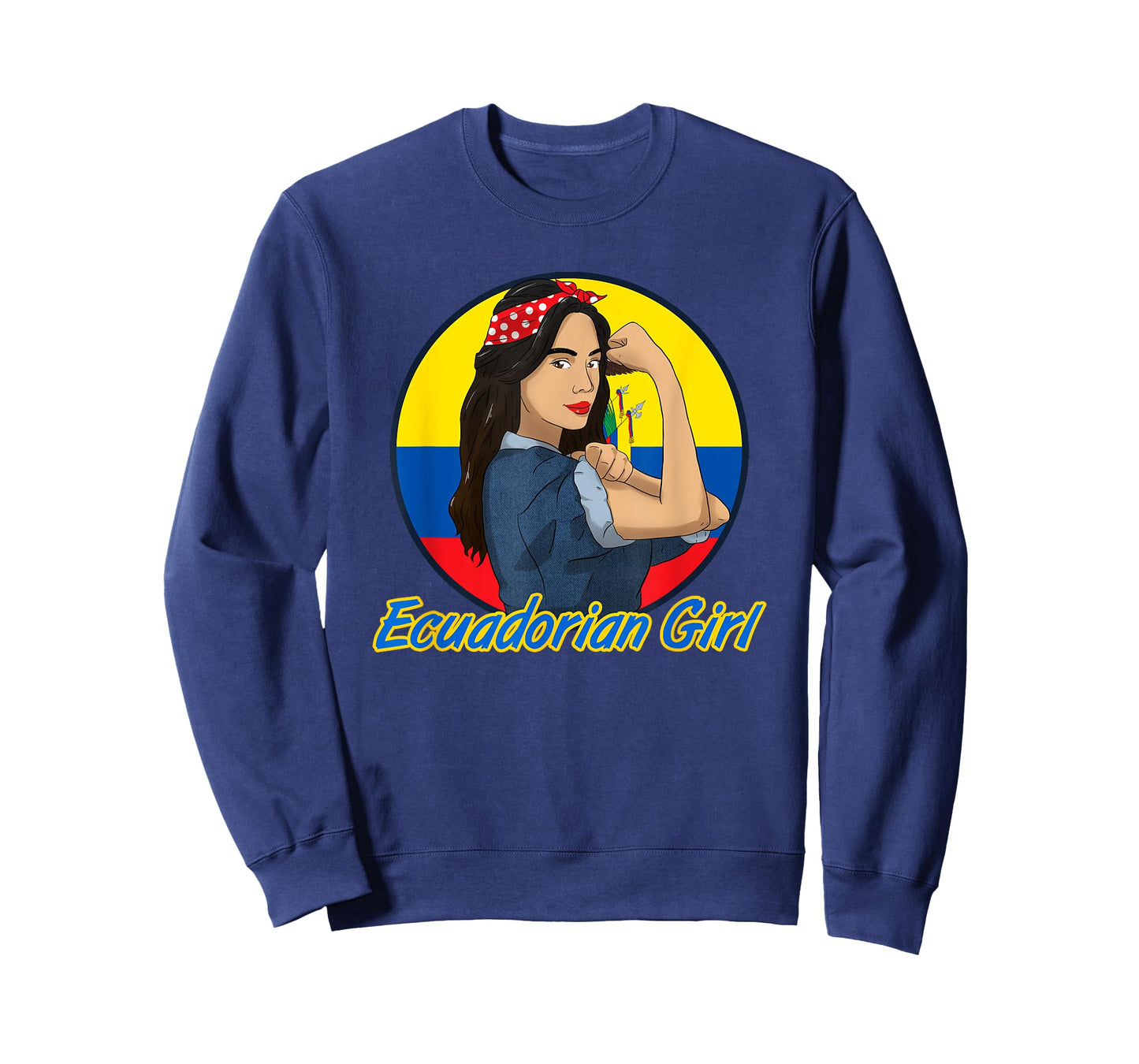 Ecuador Proud Ecuadorian Flag Hispanic Girl Woman T-Shirt