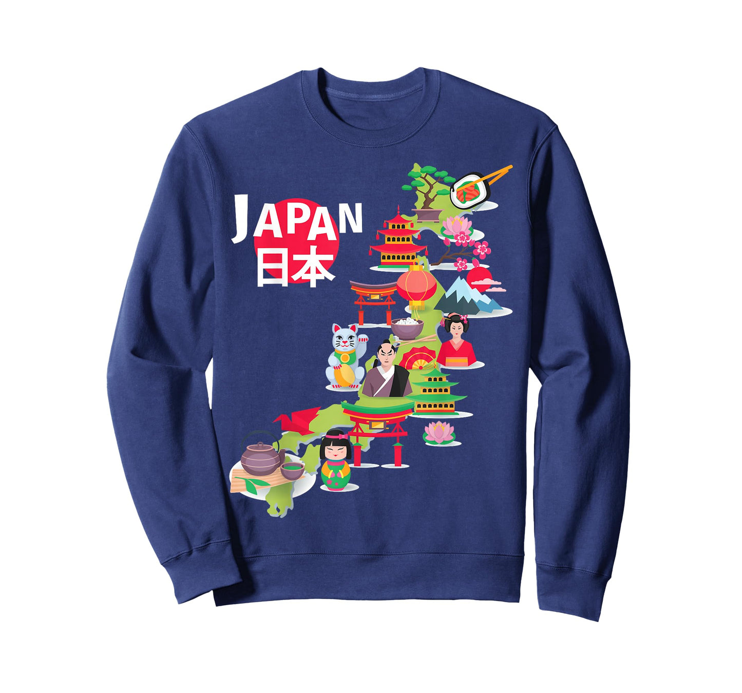 Japanese Flag Travel Map Japanese Pride Okinawa Tokyo Love T-Shirt