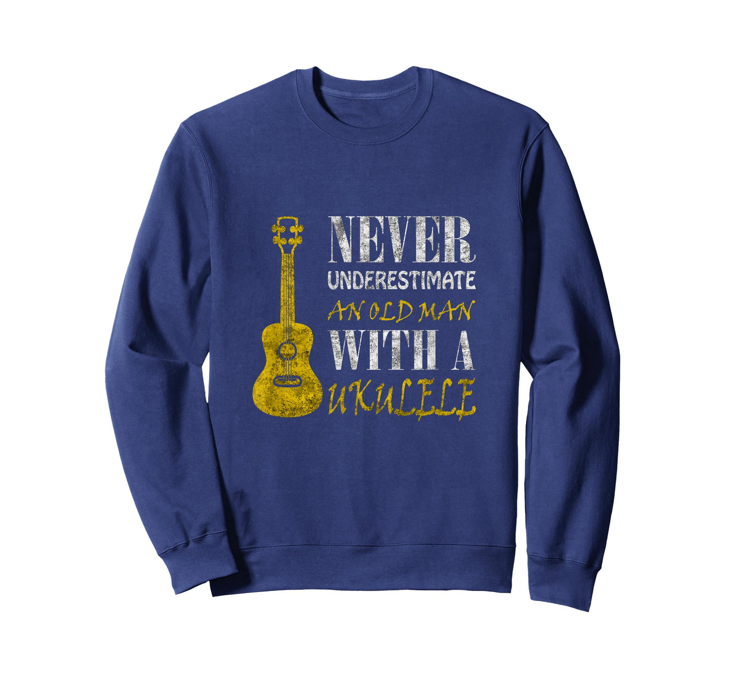 Never underestimate an old man with a ukulele T-Shirt