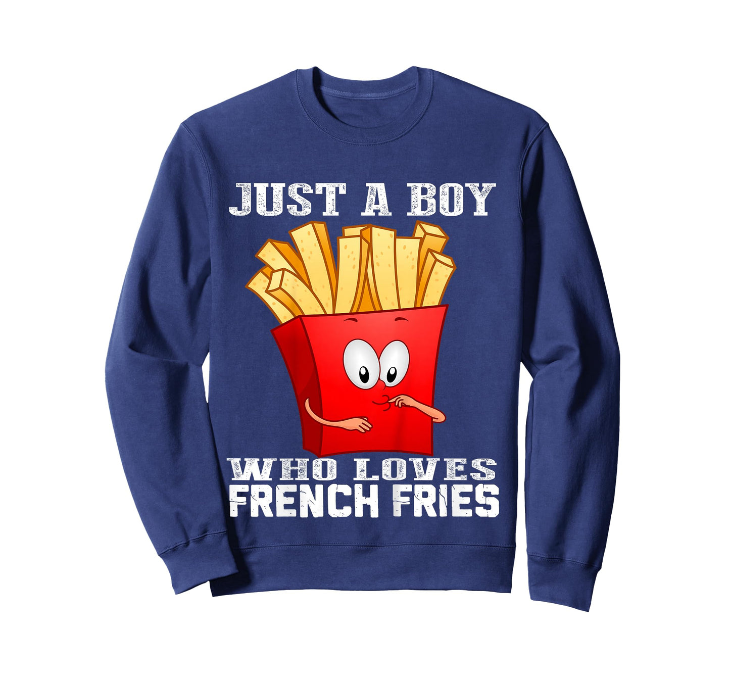 Kids Cute Just A Boy Who Loves French Fries Boys Kids Toddler T-Shirt