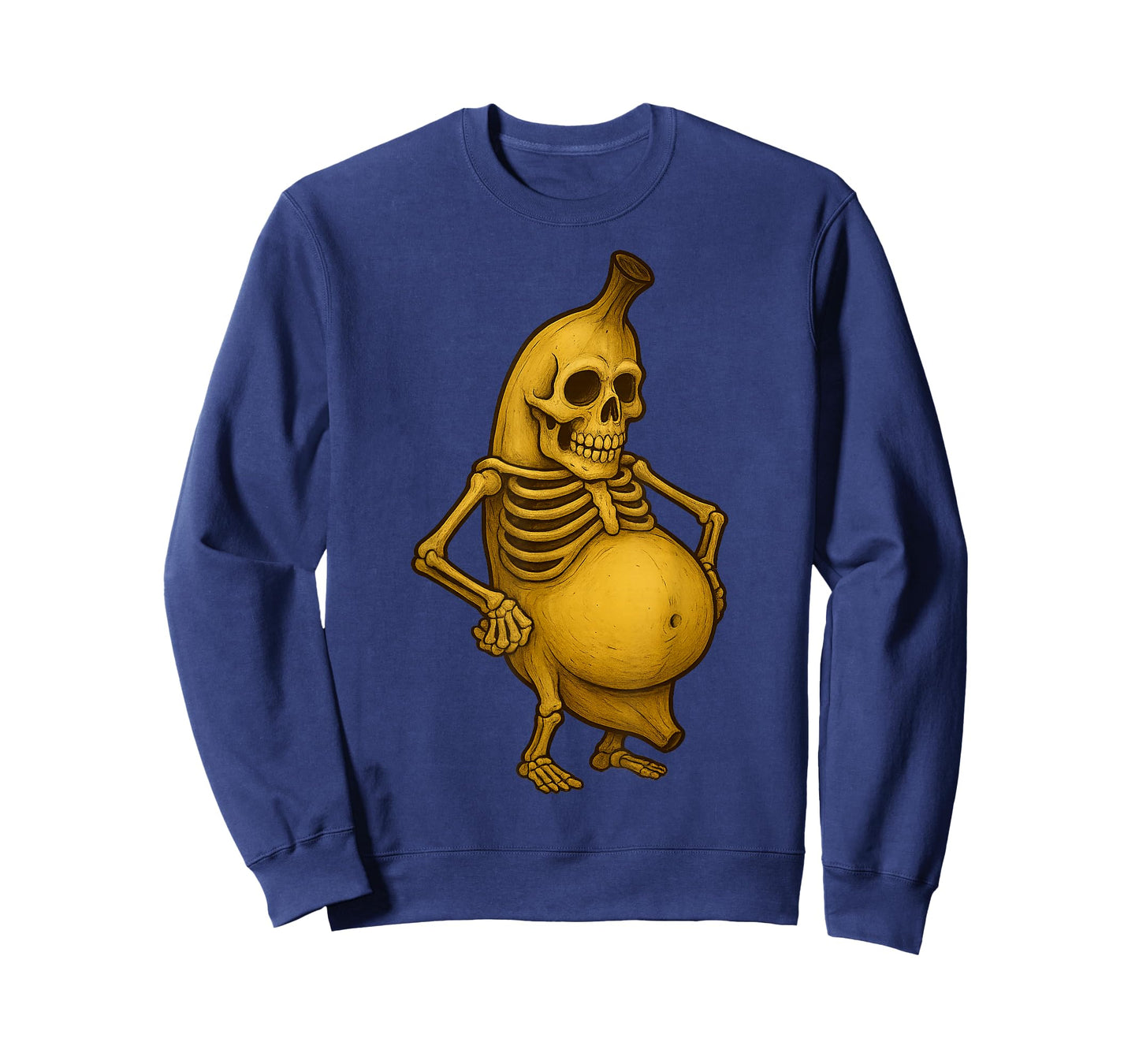 Funny Skeleton Banana Design for Halloween Fun and Parties T-Shirt