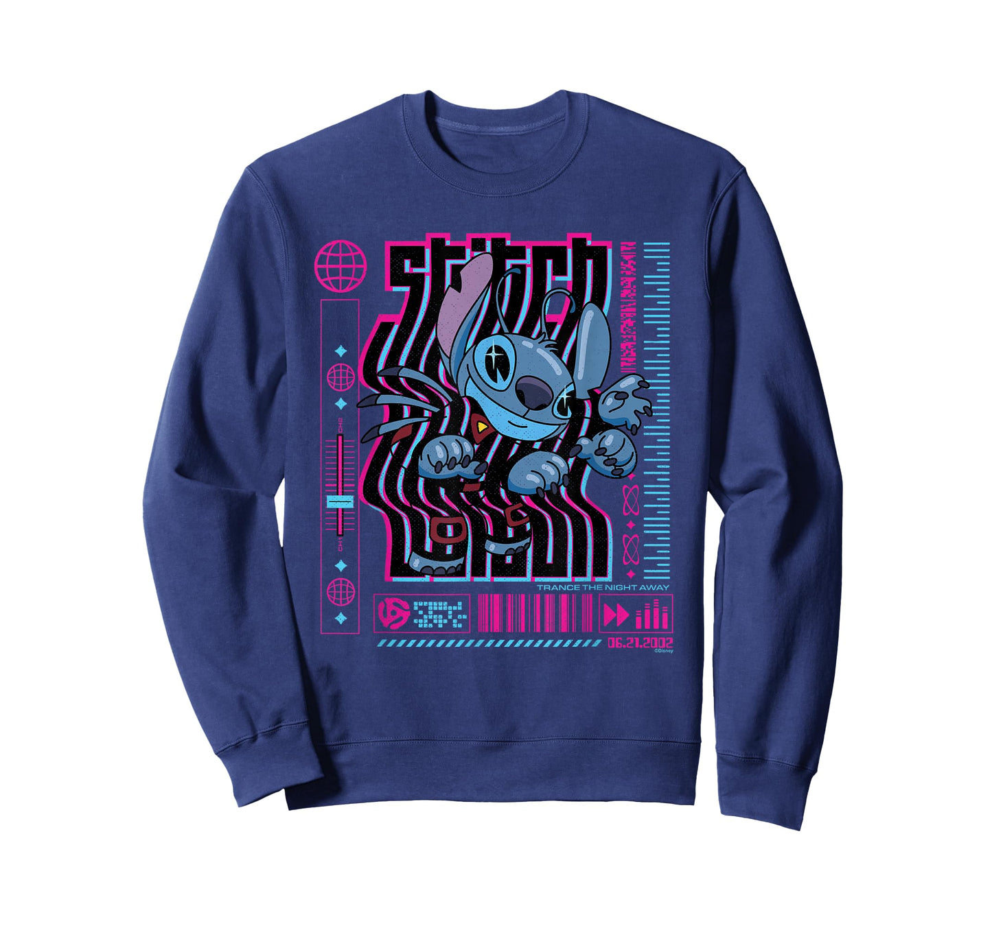 Disney Lilo & Stitch Techno Trance The Night Away 2002 T-Shirt