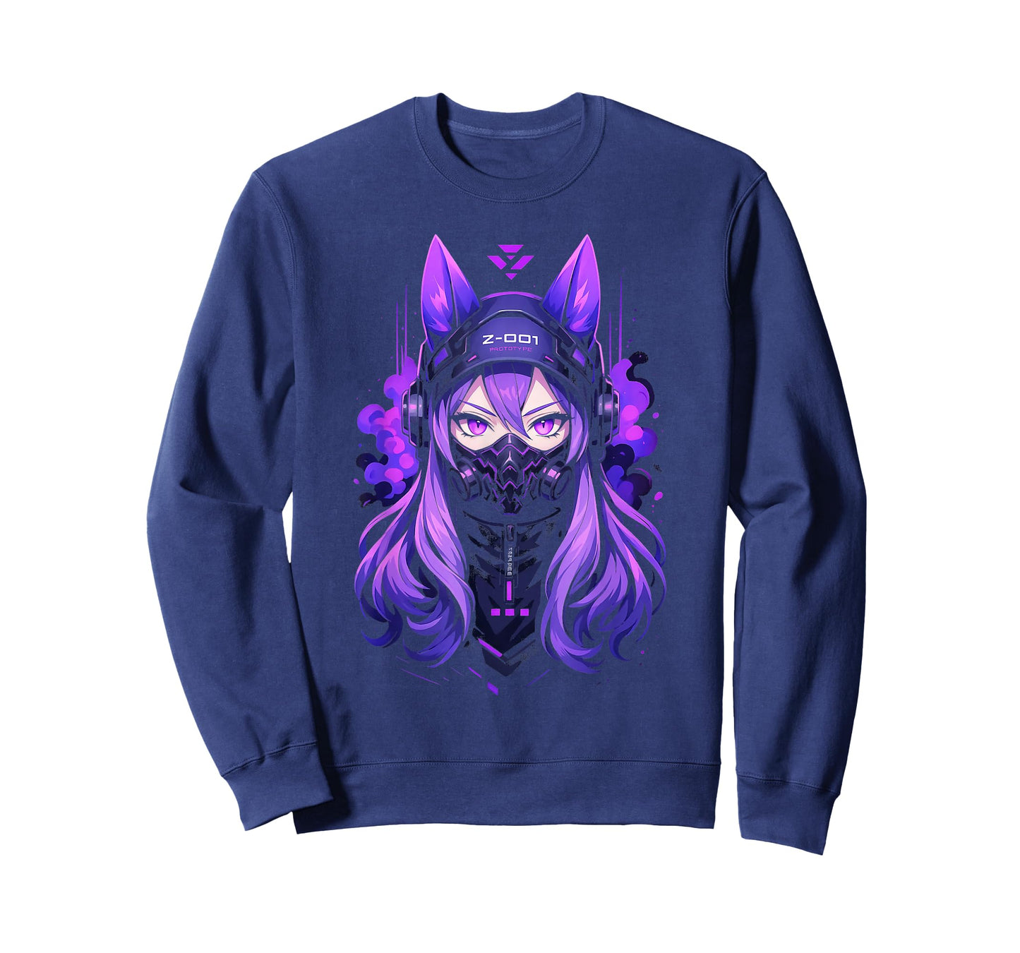 Anime Manga Cyberpunk Aesthetic Techwear Harajuku Kitsune T-Shirt