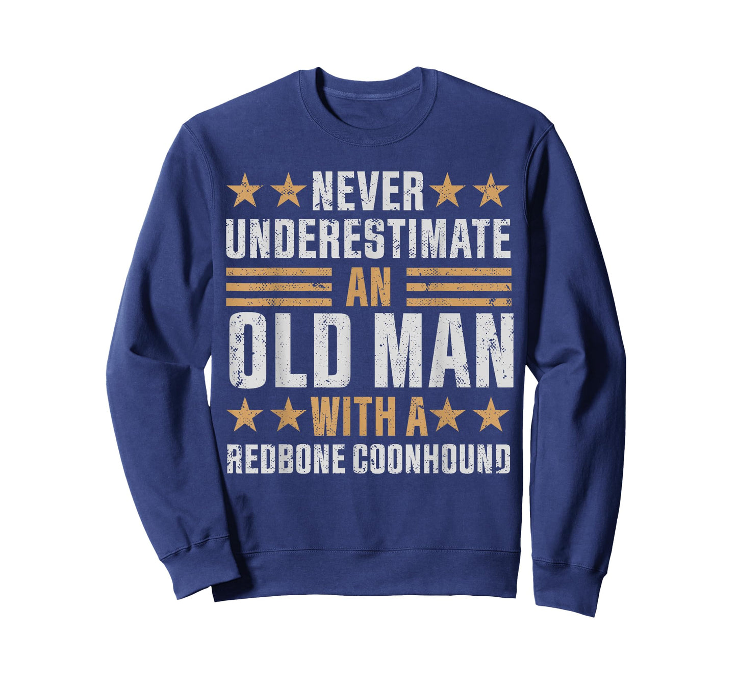 Old Man with a Redbone Coonhound Funny T-Shirt