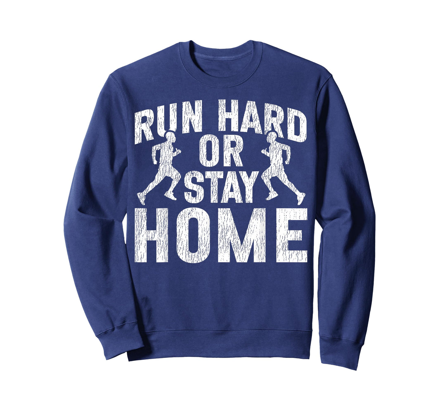 Running Runner Half Marathon Vintage Run Hard Or Stay Home T-Shirt