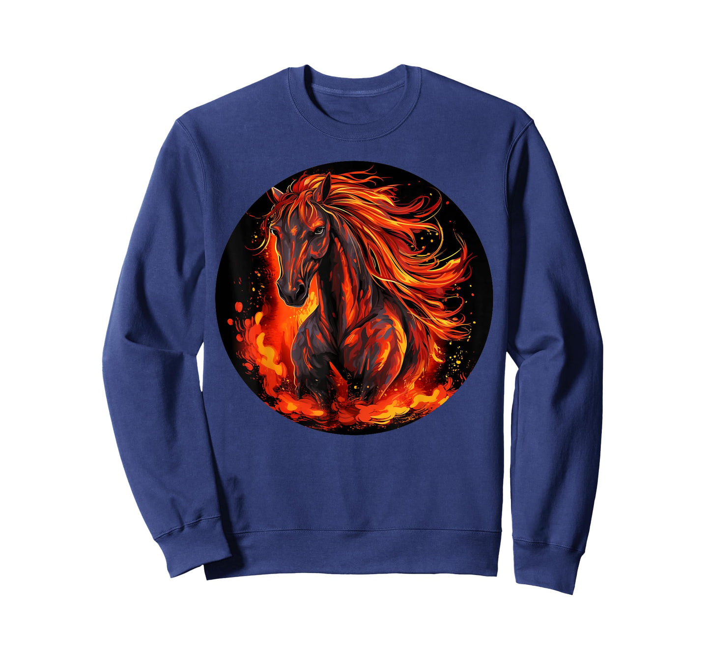 Funny burning horse outfit for horses flames lovers T-Shirt