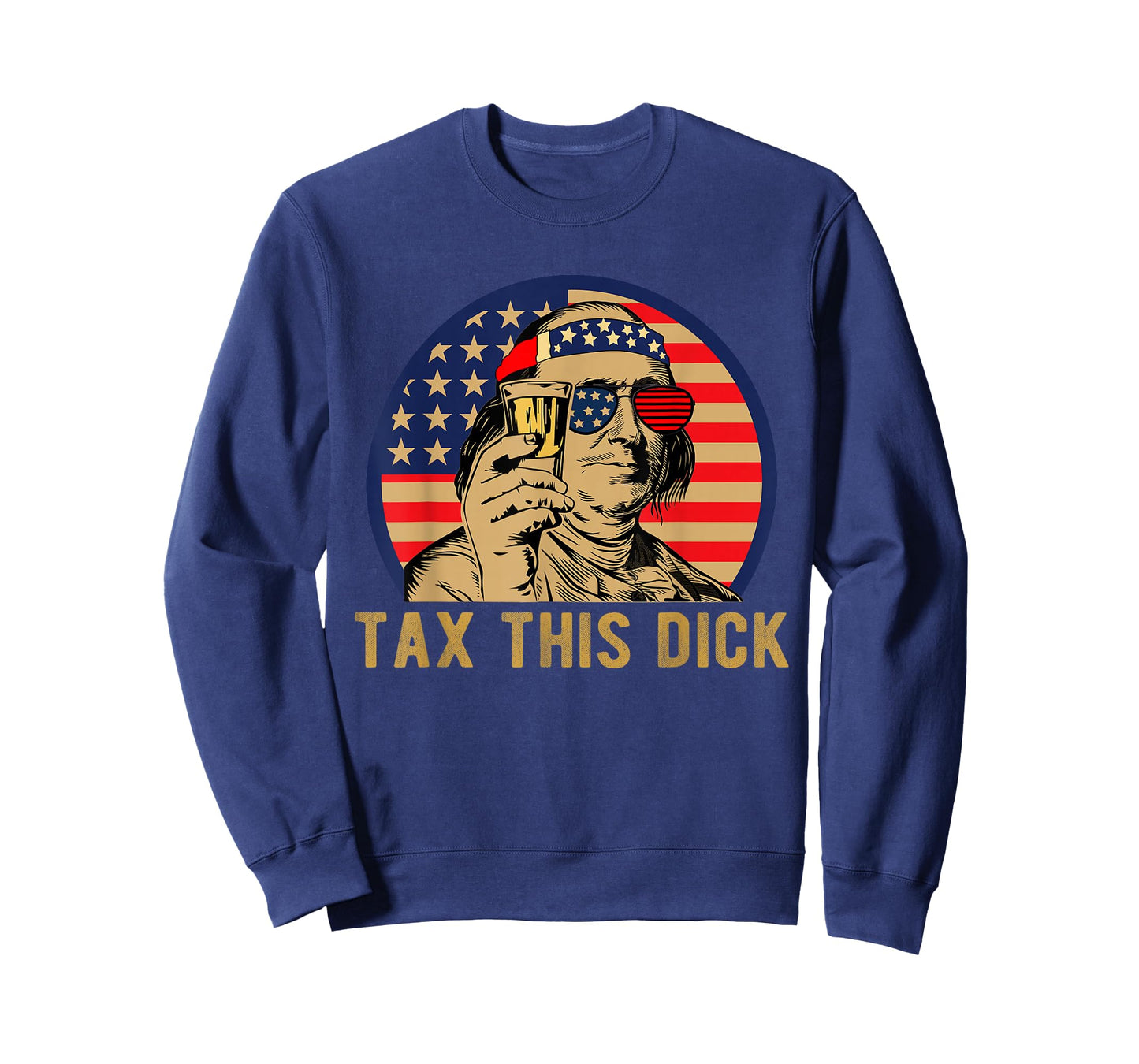 Benjamin Franklin Tax This Dick Vintage Mens Womens T-Shirt