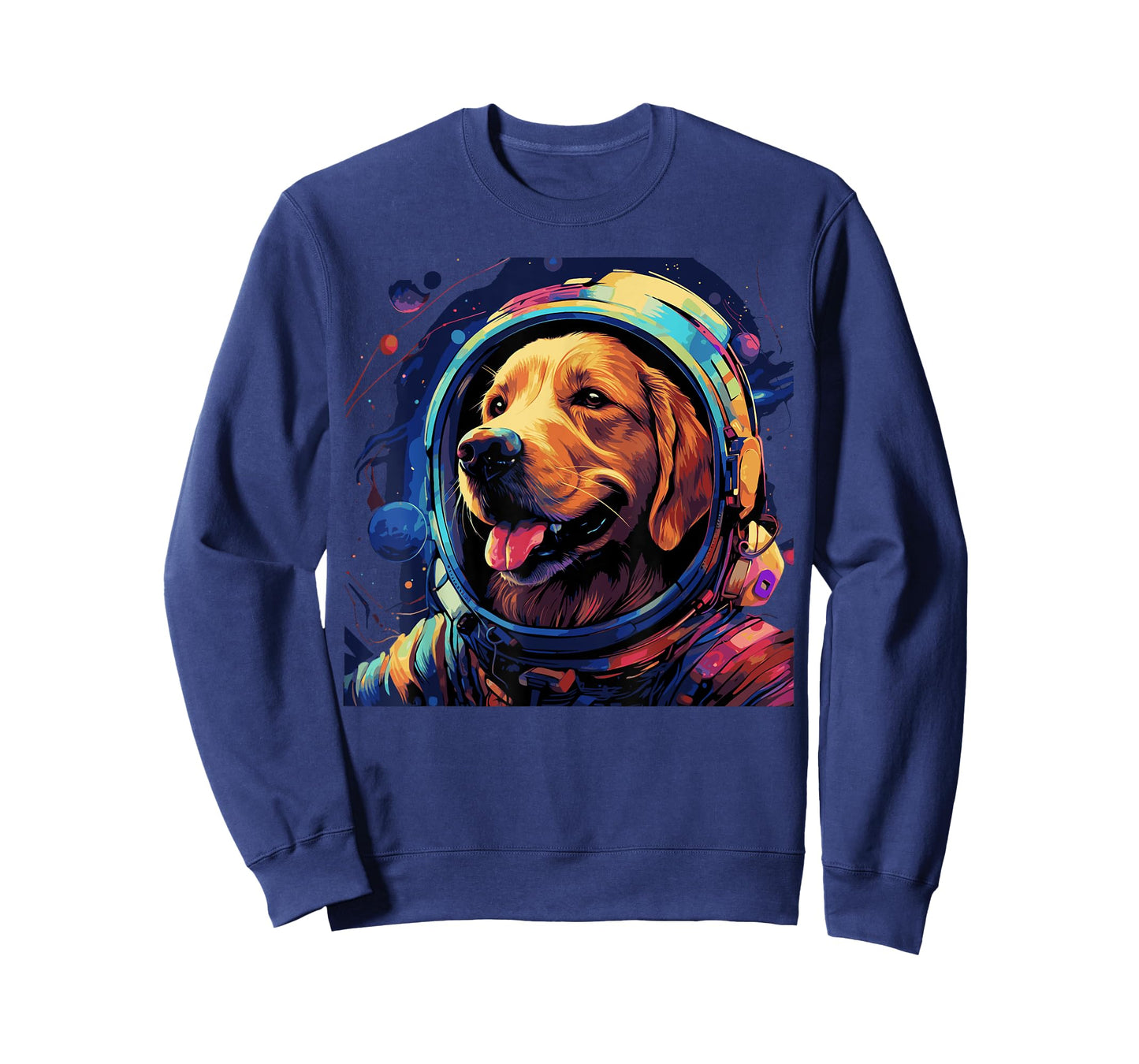 Golden Retriever T-Shirt Funny Golden Retriever Astronaut T-Shirt