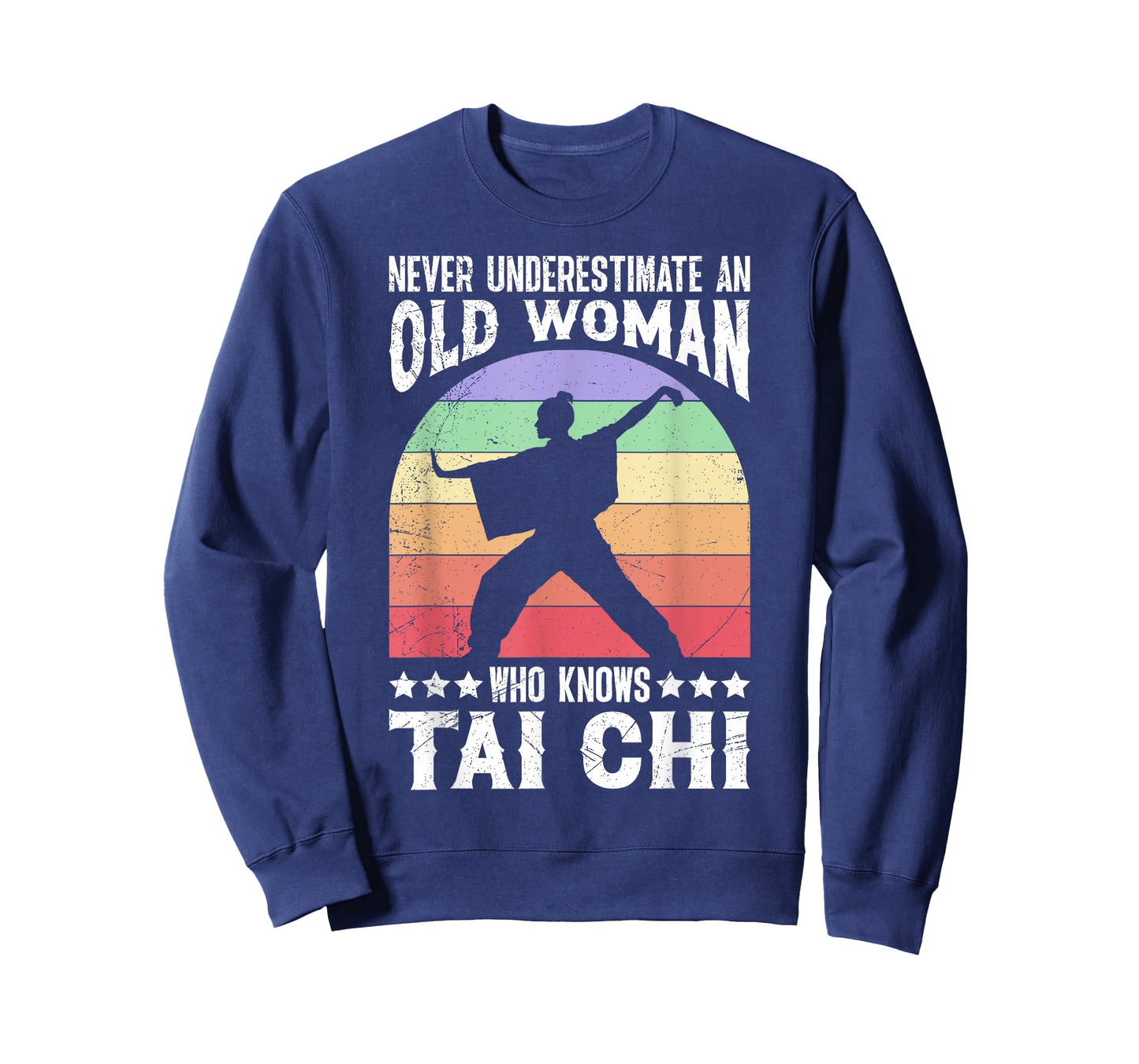 Shaolin Never Underestimate an Old Woman Tai Chi Women T-Shirt