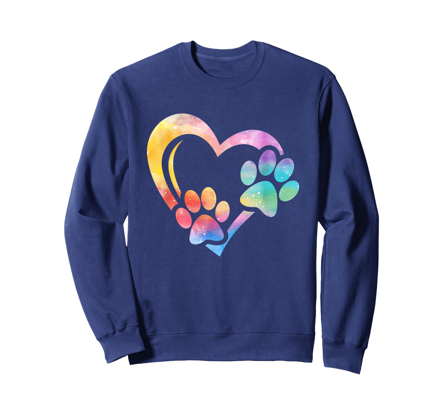Dog Paw Print Heart Paw Dog Mom Dog Lover T-Shirt