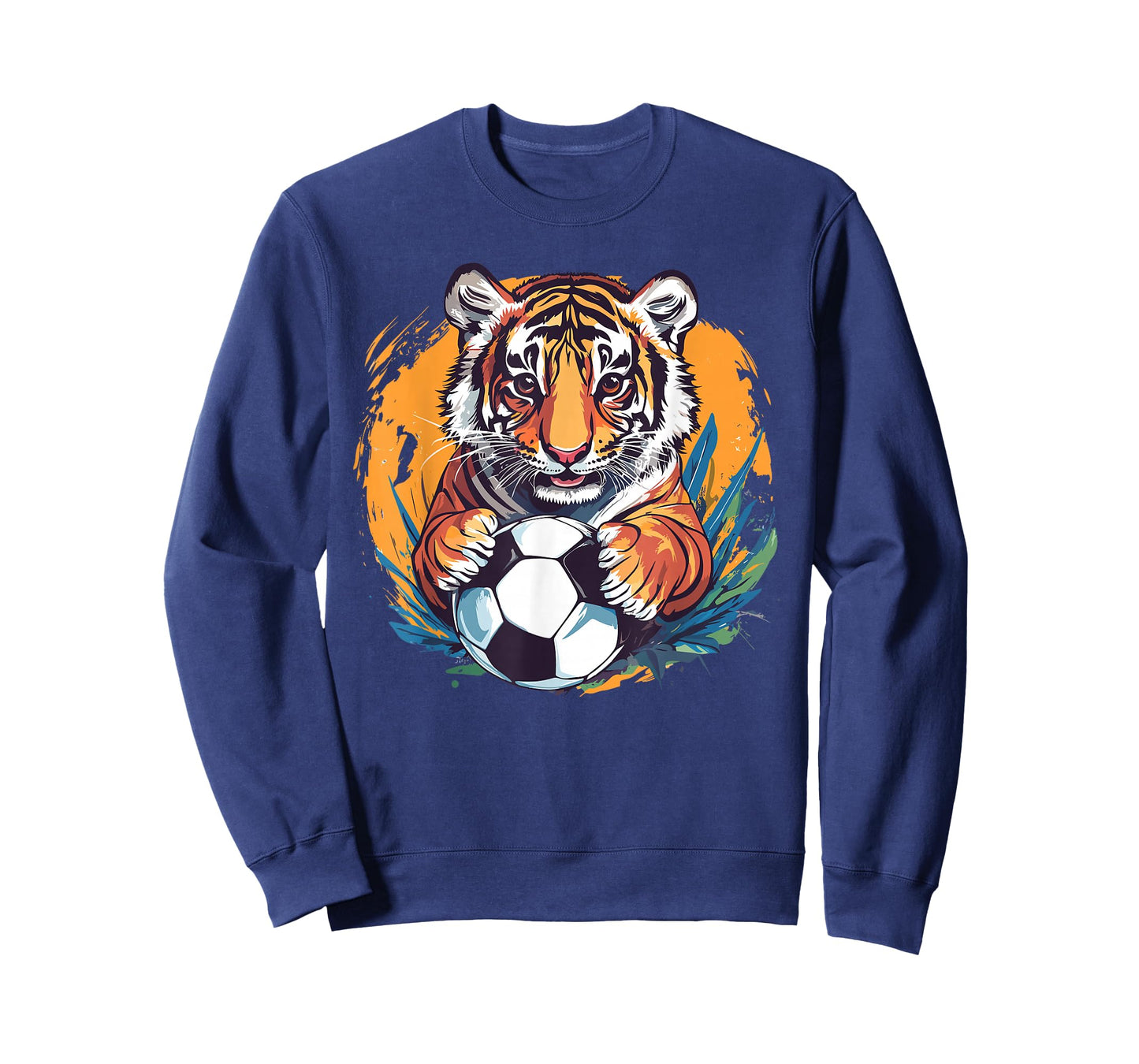 Tiger Soccer Ball Fierce Jungle Animal T-Shirt