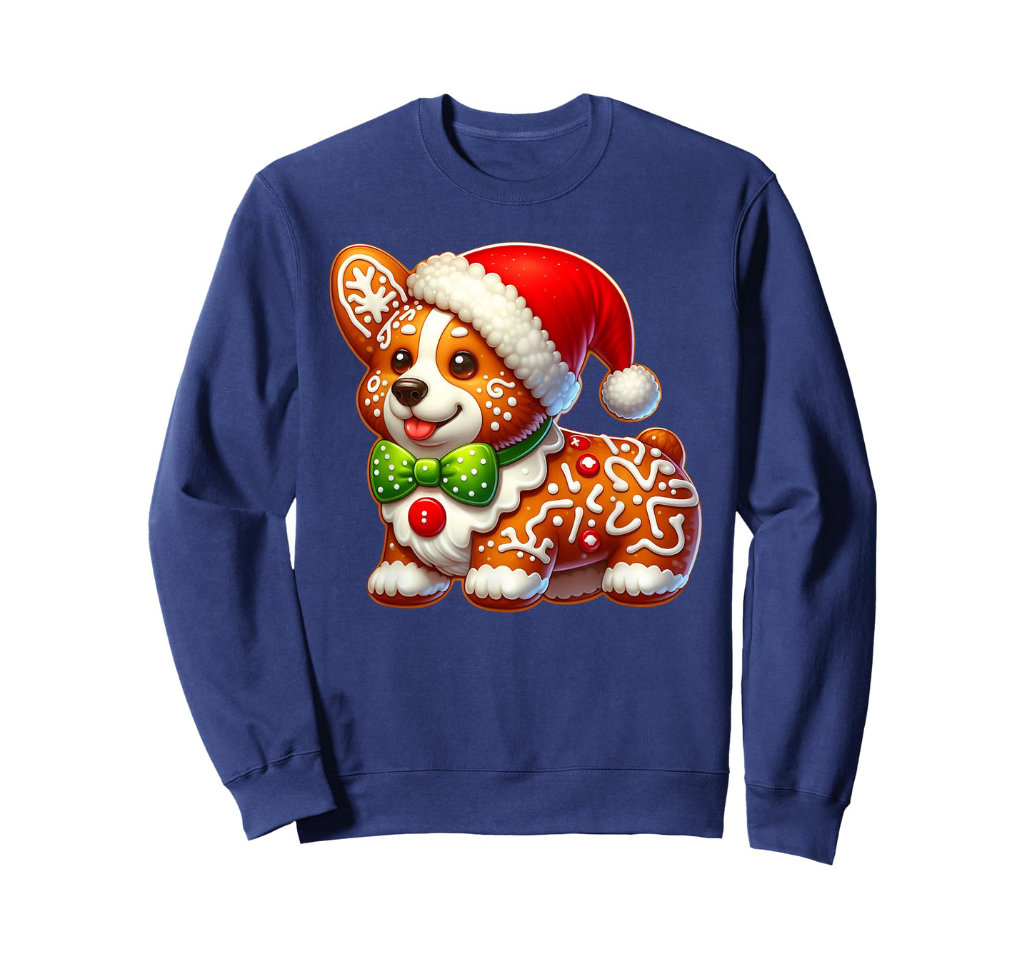 Funny Gingerbread Man Corgi Christmas Dog Womens Mens Kids T-Shirt